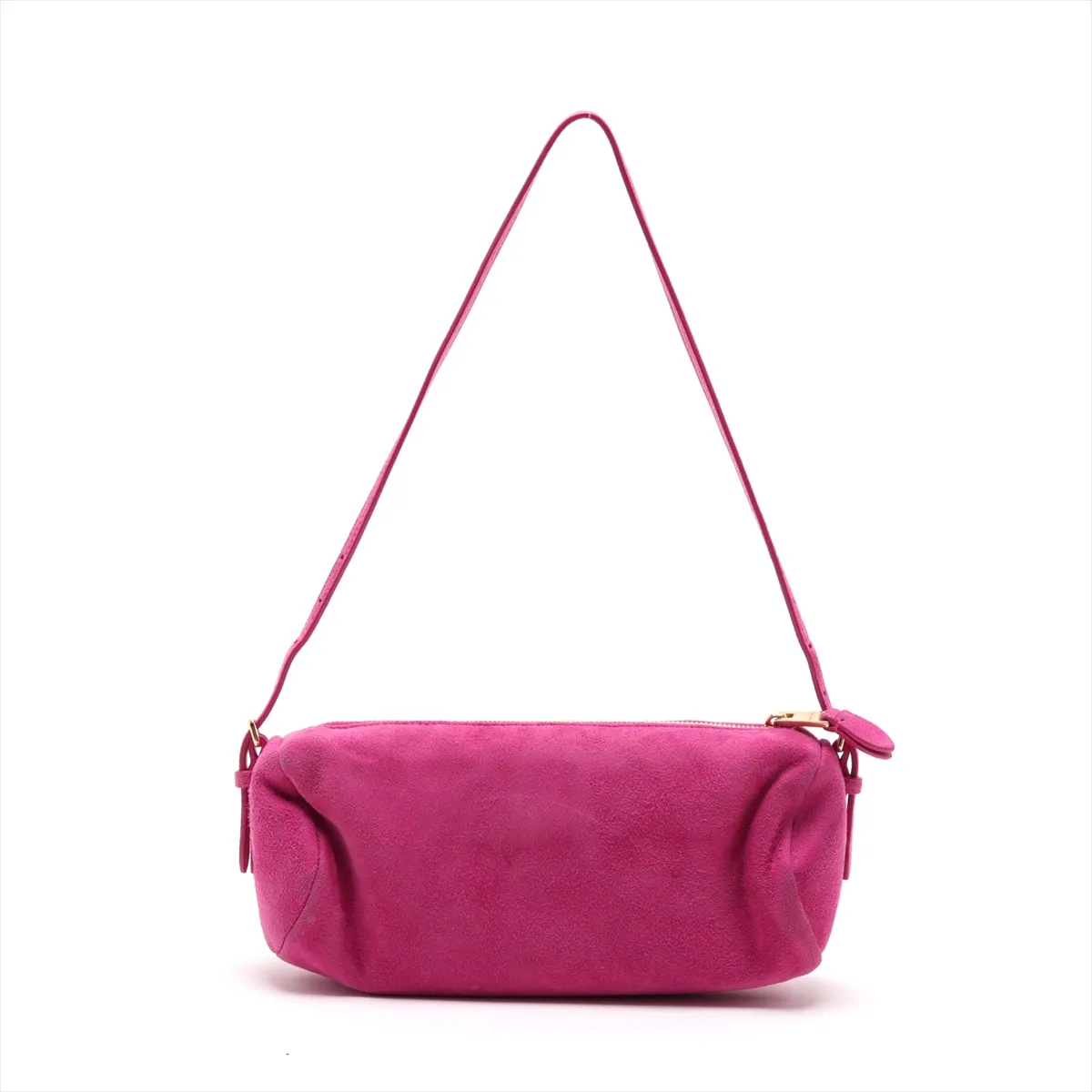 Suede x Leather Shoulder Bag Pink — view 2
