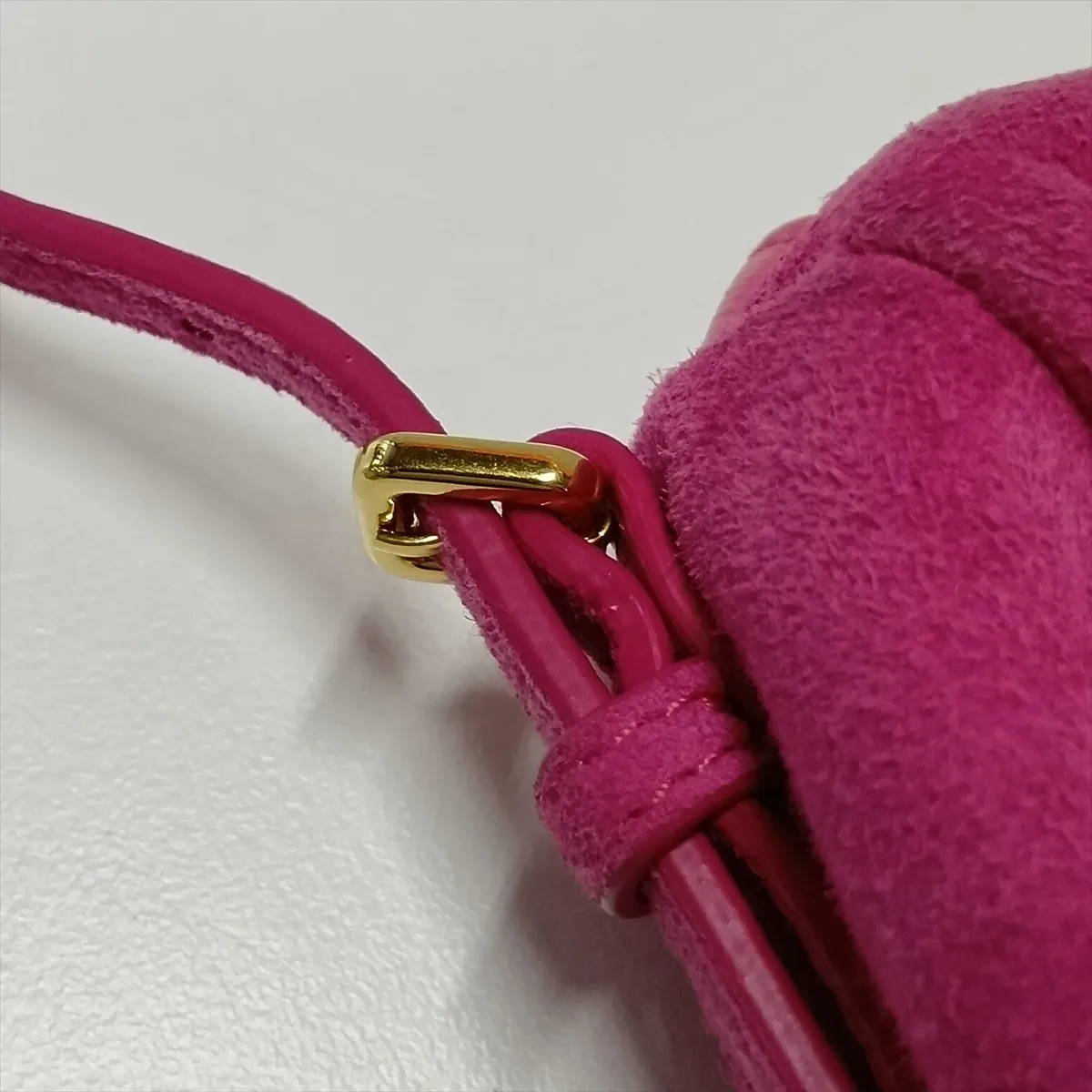 Suede x Leather Shoulder Bag Pink — view 12