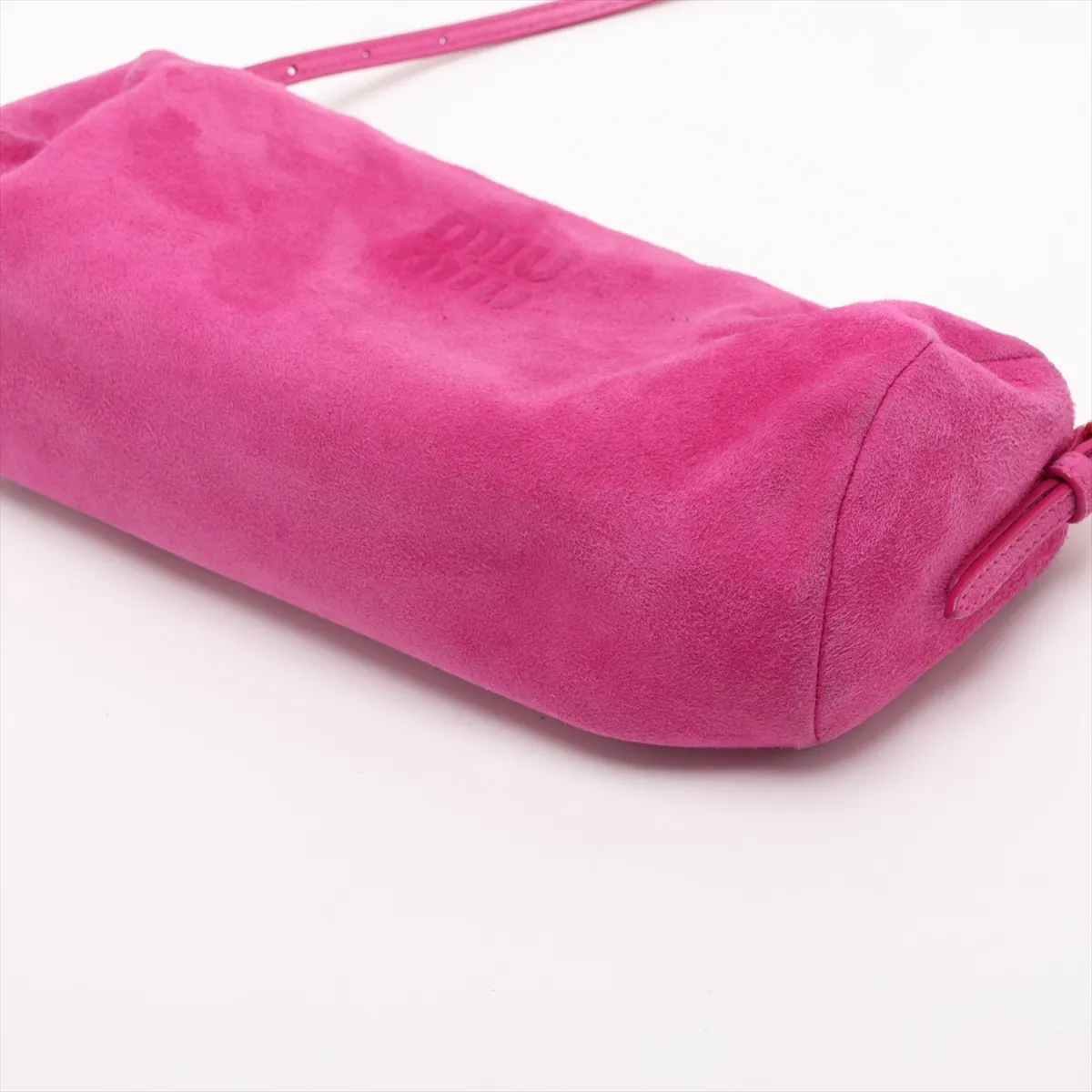 Suede x Leather Shoulder Bag Pink — view 3