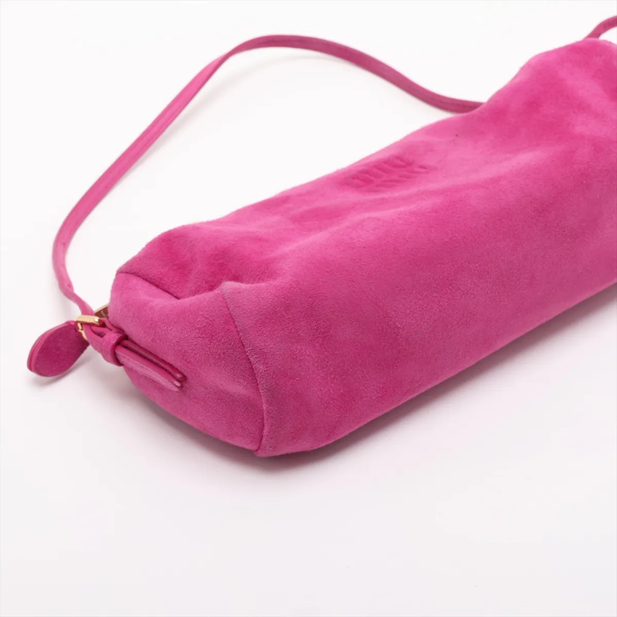 Suede x Leather Shoulder Bag Pink — view 4