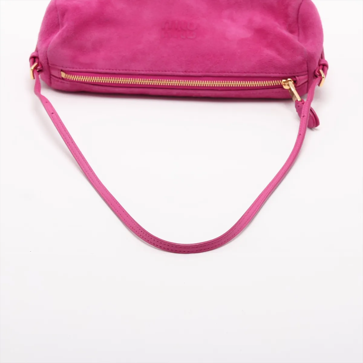 Suede x Leather Shoulder Bag Pink — view 5