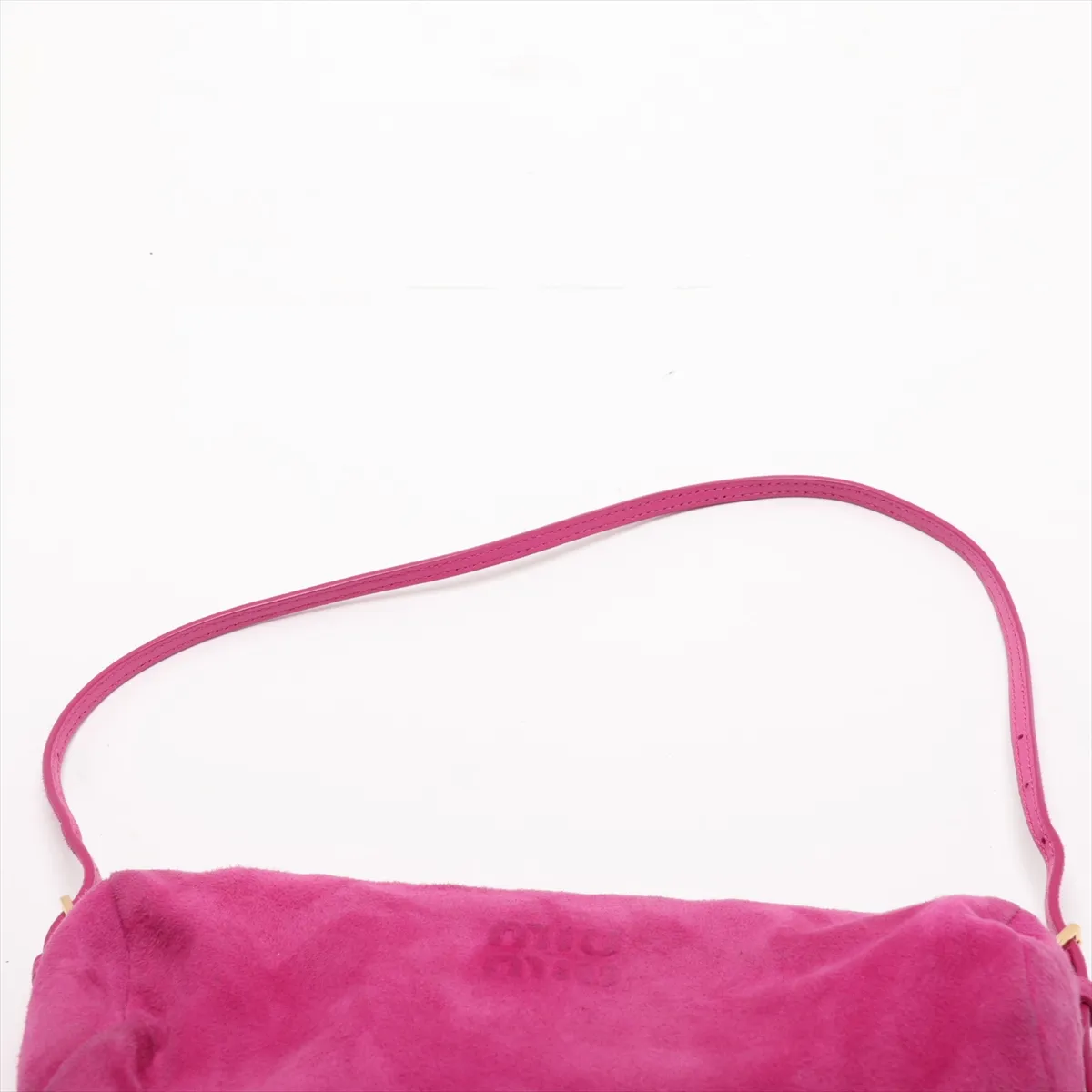 Suede x Leather Shoulder Bag Pink — view 6