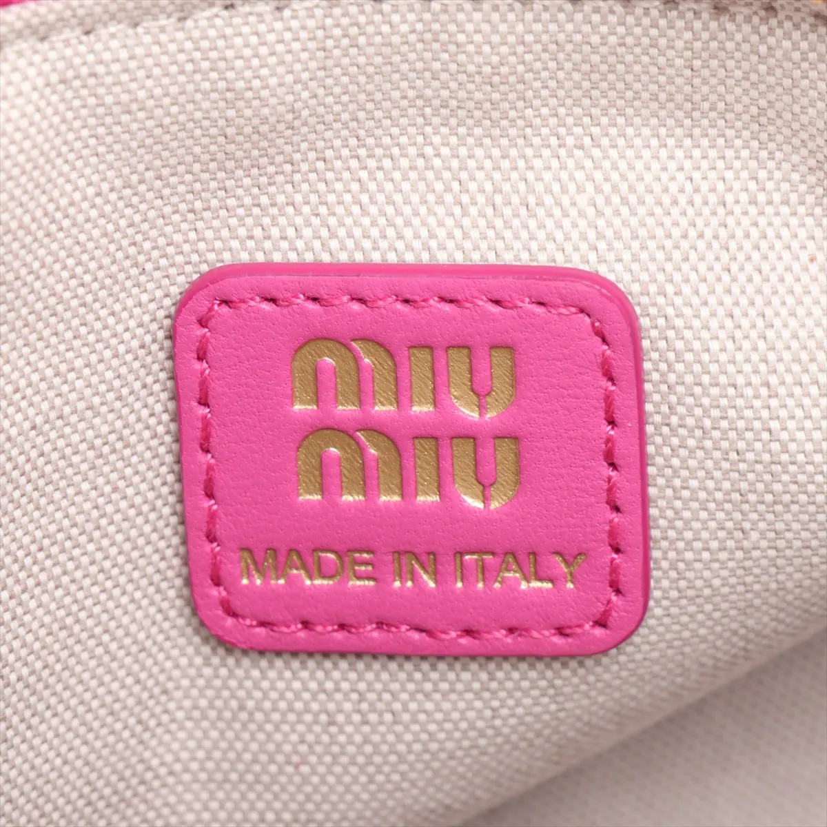 Suede x Leather Shoulder Bag Pink — view 8
