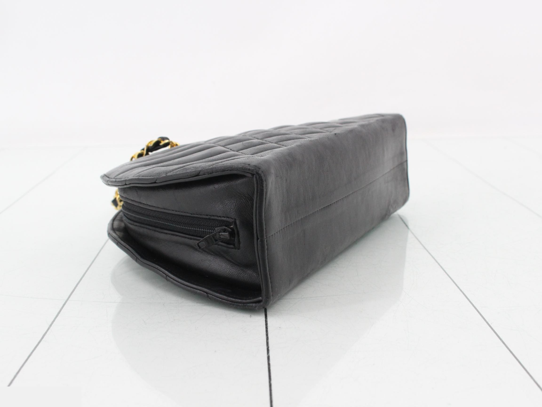 Matelassé Lambskin Half-Moon Chain Shoulder Bag — view 5