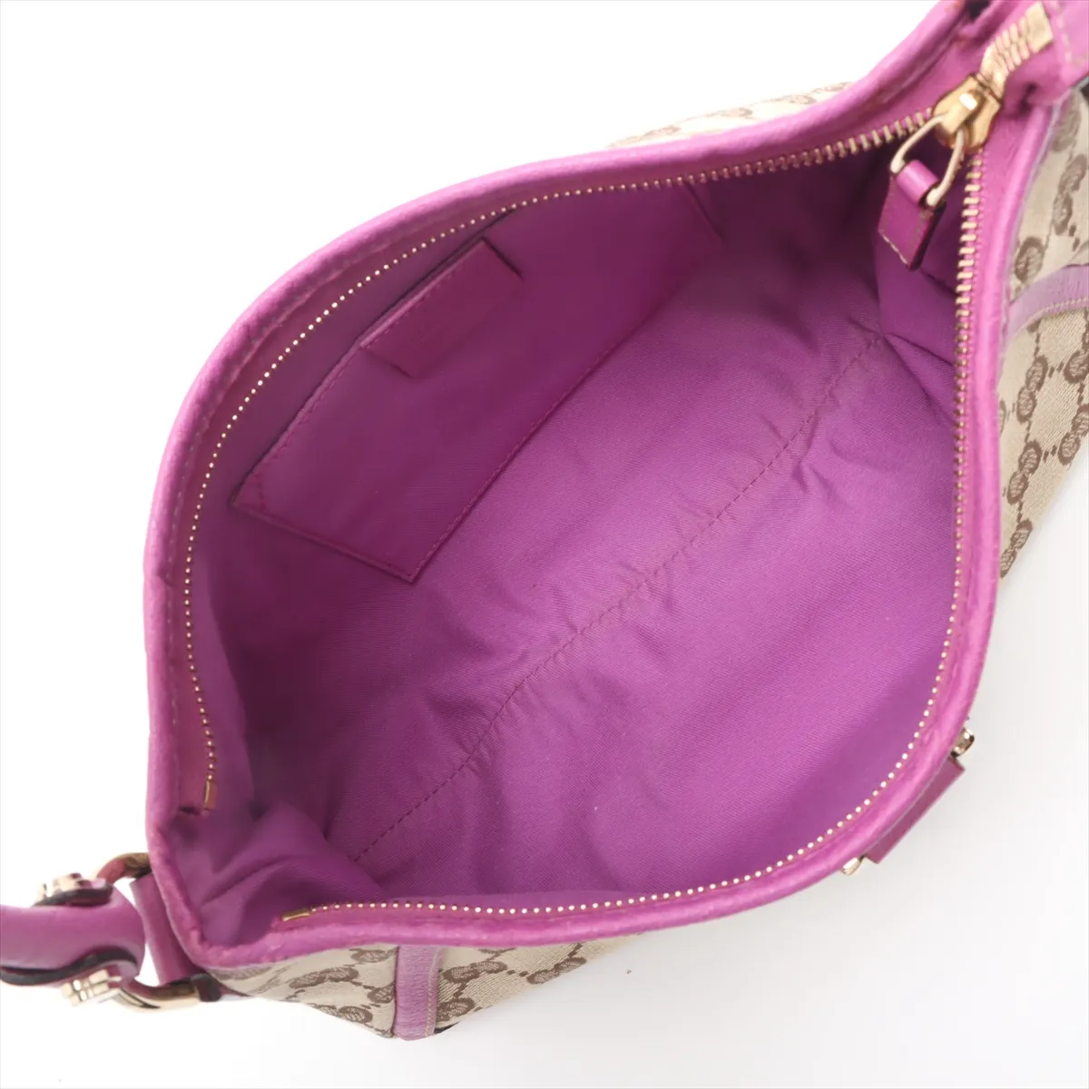 GG canvas x leather handbag beige x pink 130939 — view 7