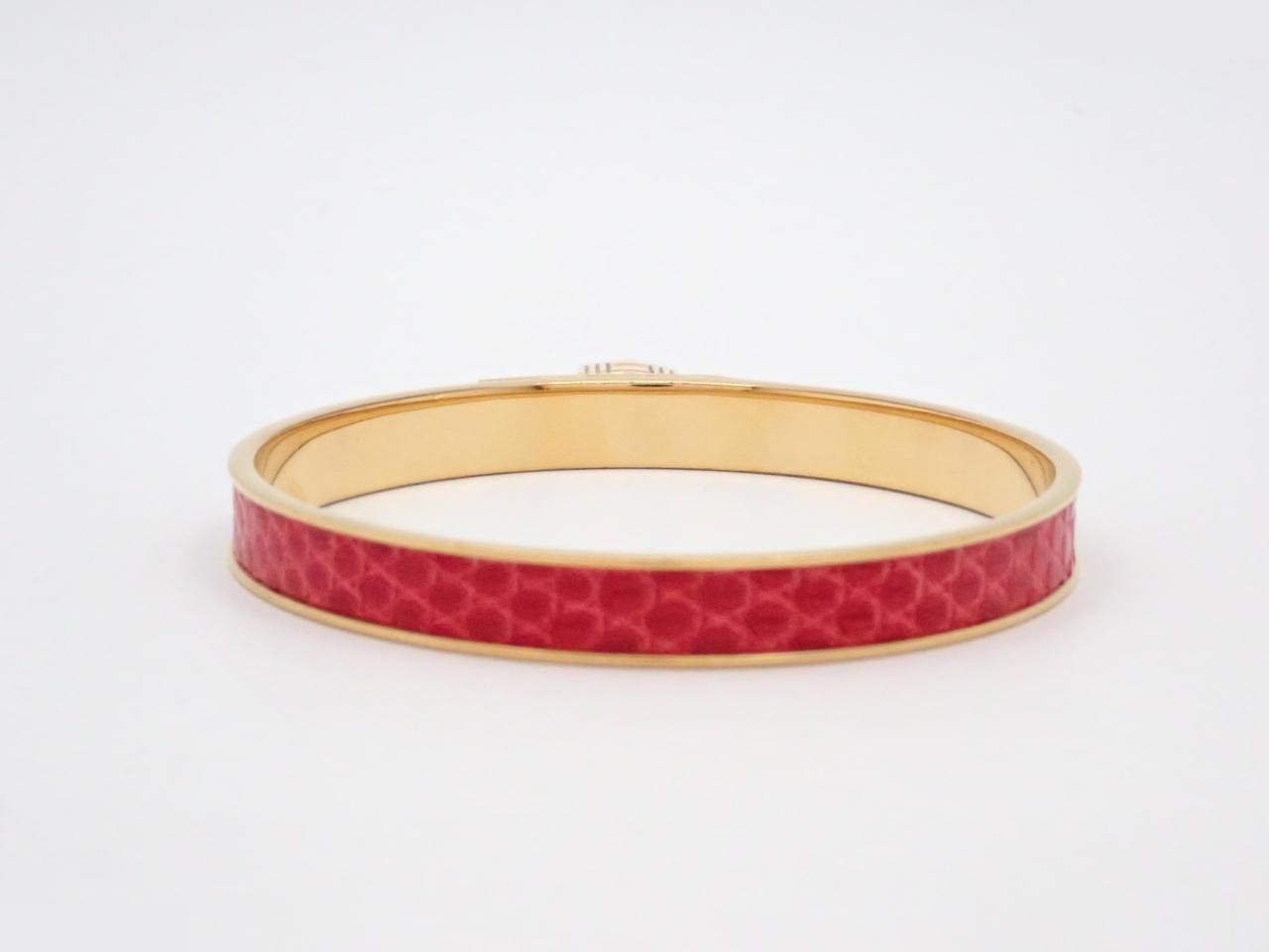 Kelly Cadena Bangle, GP (Gold x Red), Wrist circumference approx. 19.5 cm — view 2