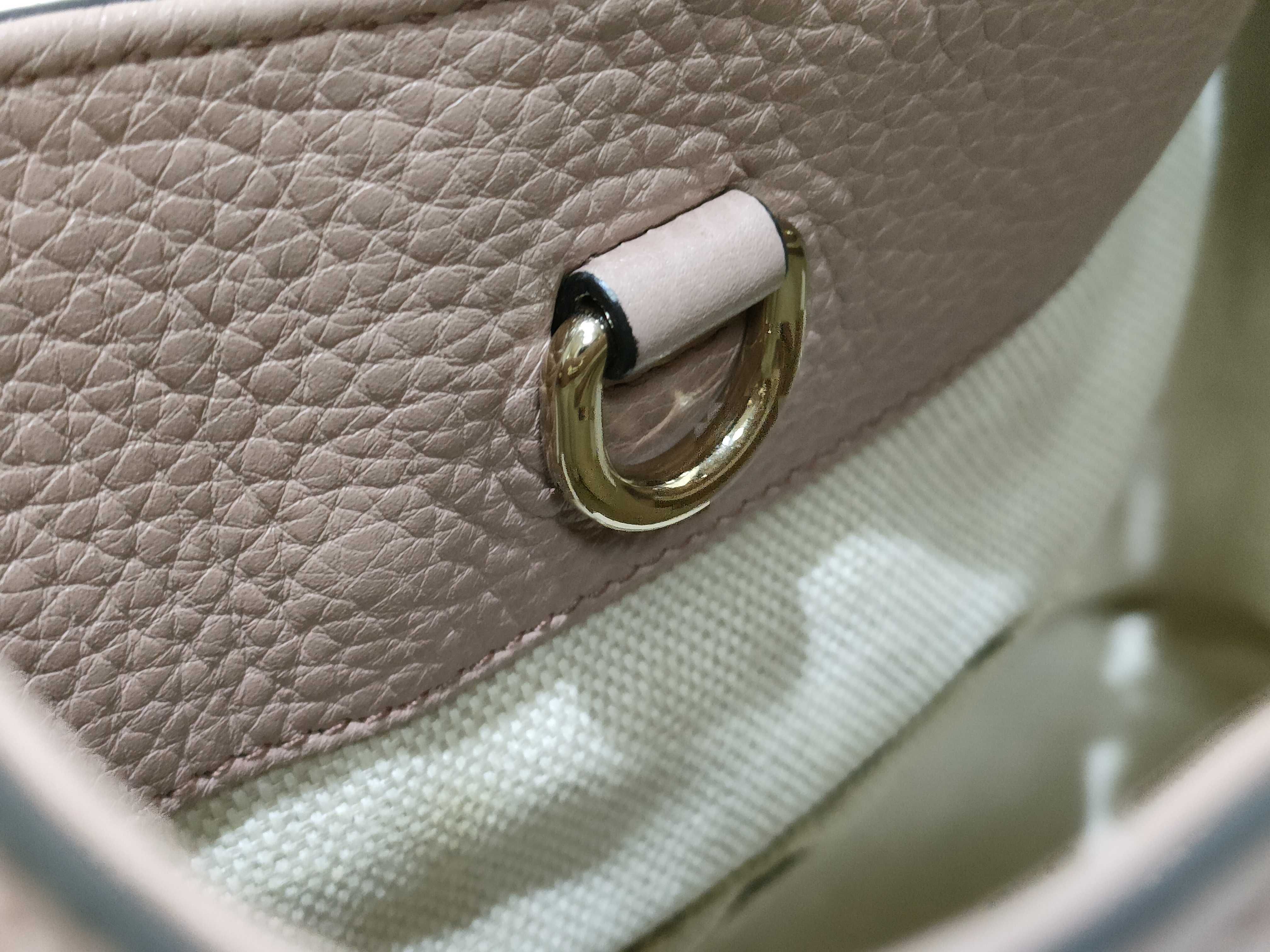 Soho Leather Chain Tote Bag, Pink, 308982 (Tote Bag) — view 12