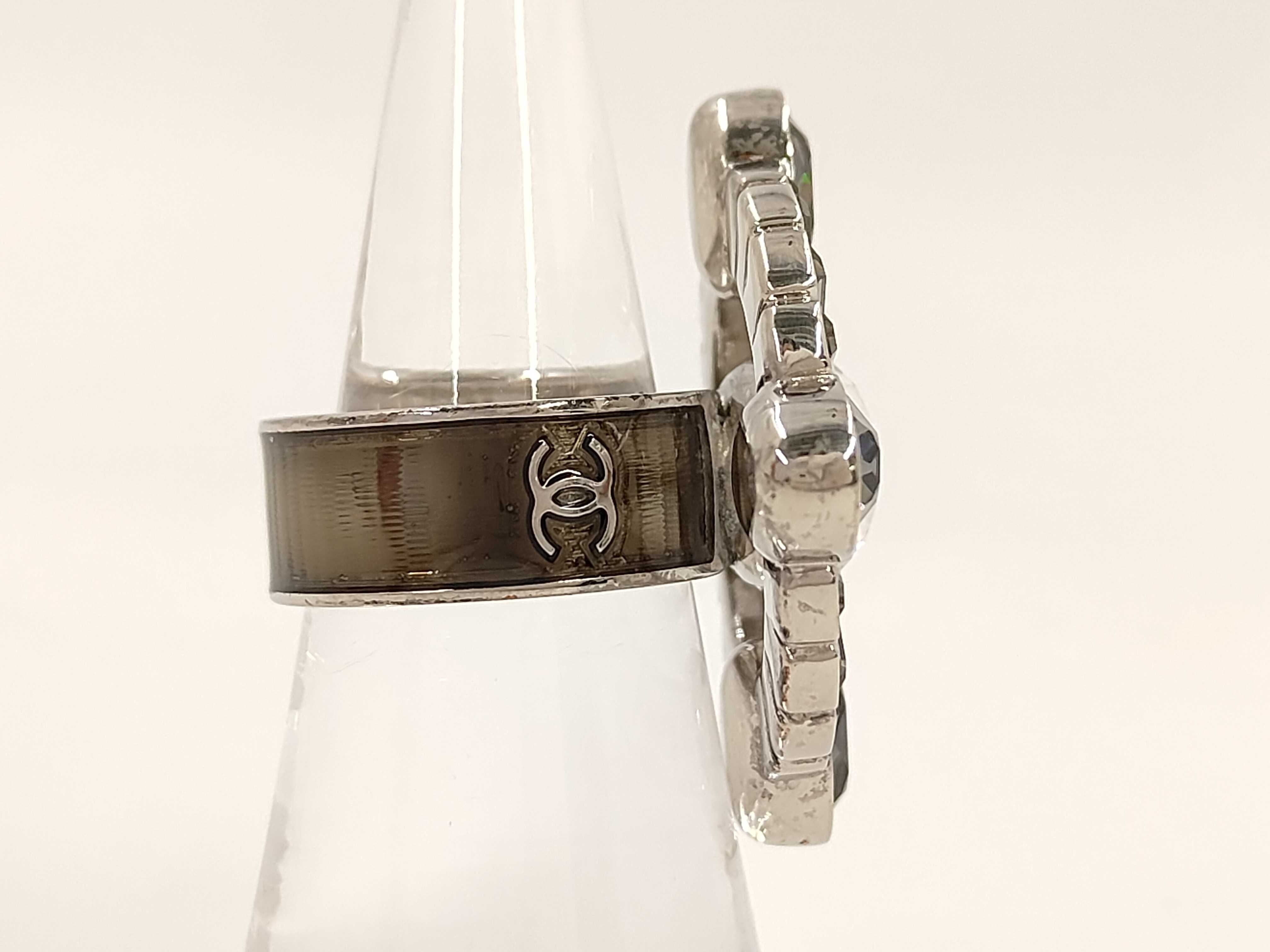 ring, B17B, Coco Mark rhinestone ring — view 4