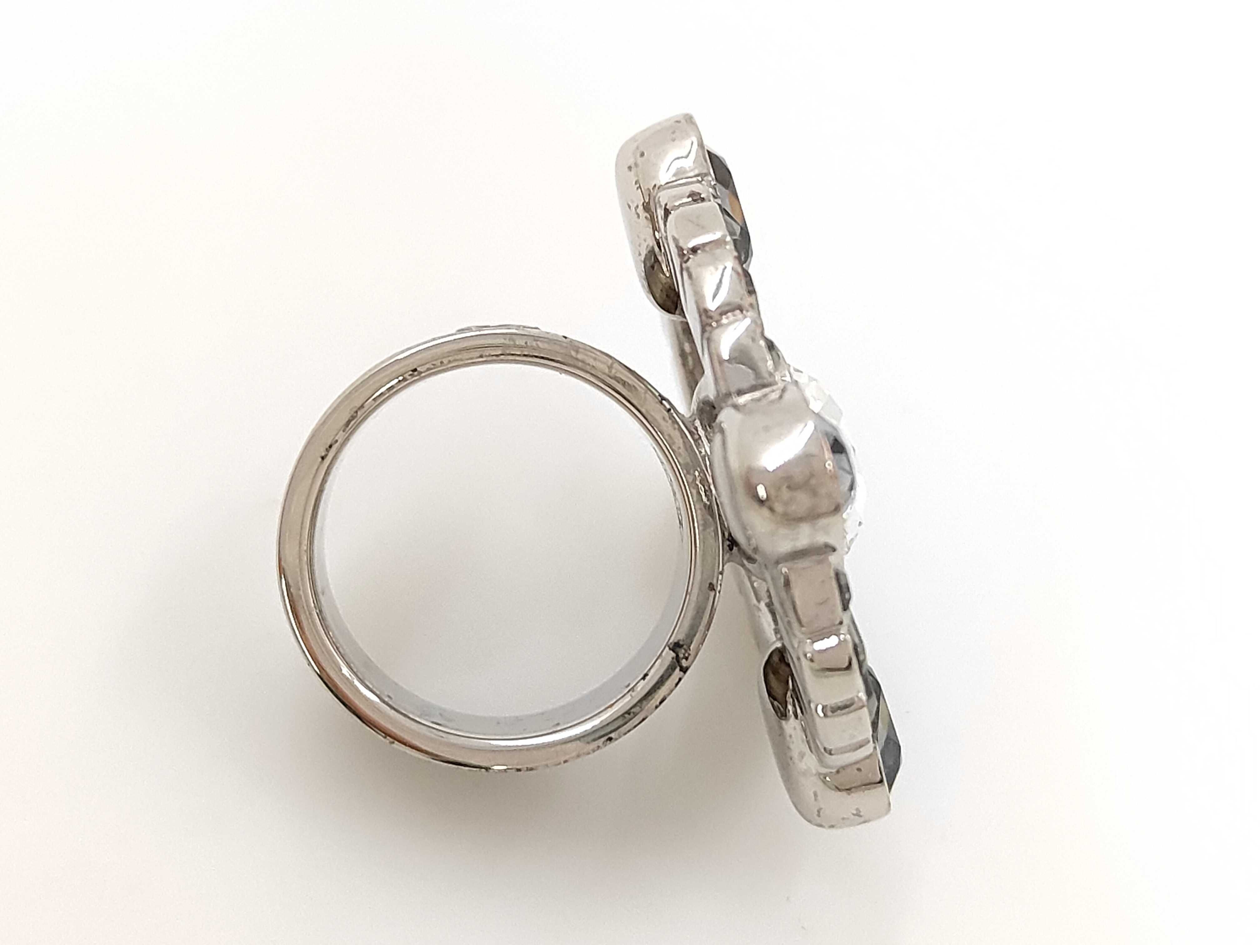 ring, B17B, Coco Mark rhinestone ring — view 5