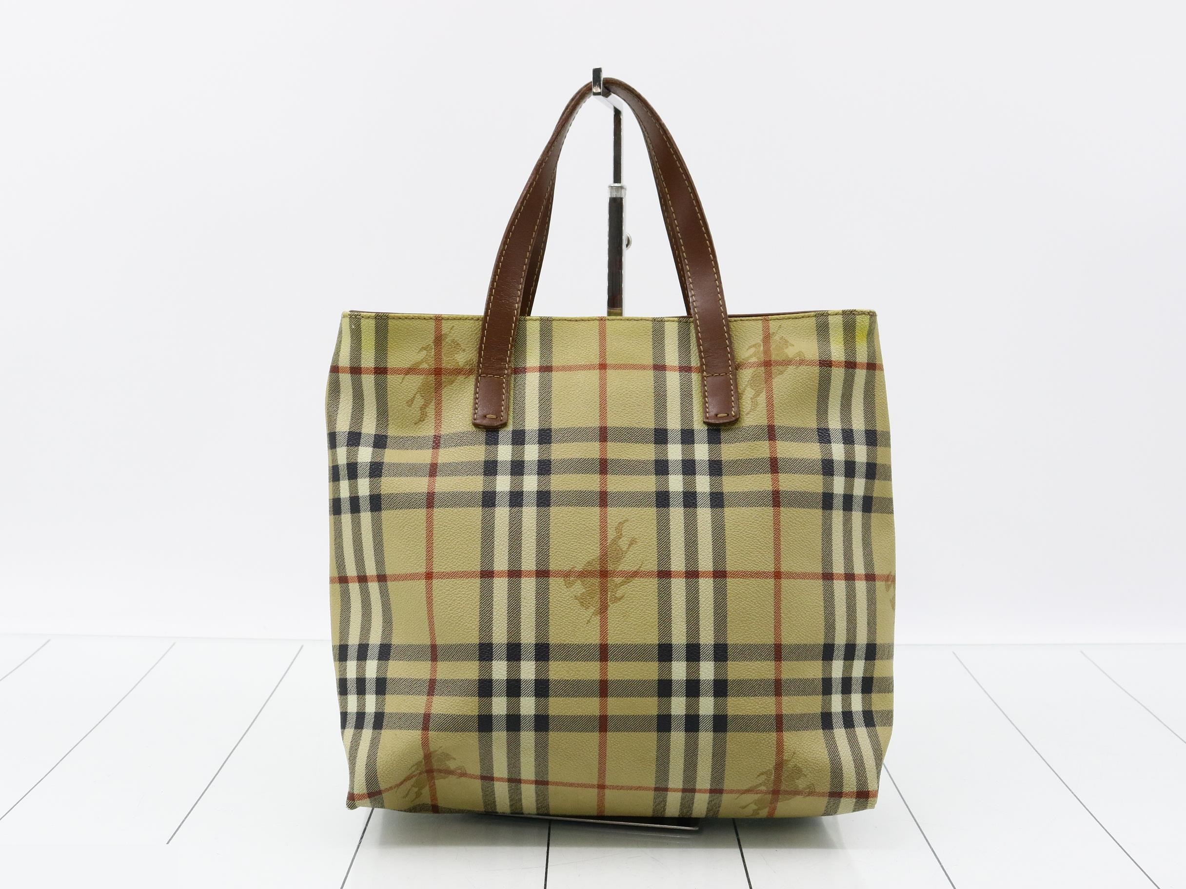 Nova Check Shadow Horse PVC Tote Bag — view 2