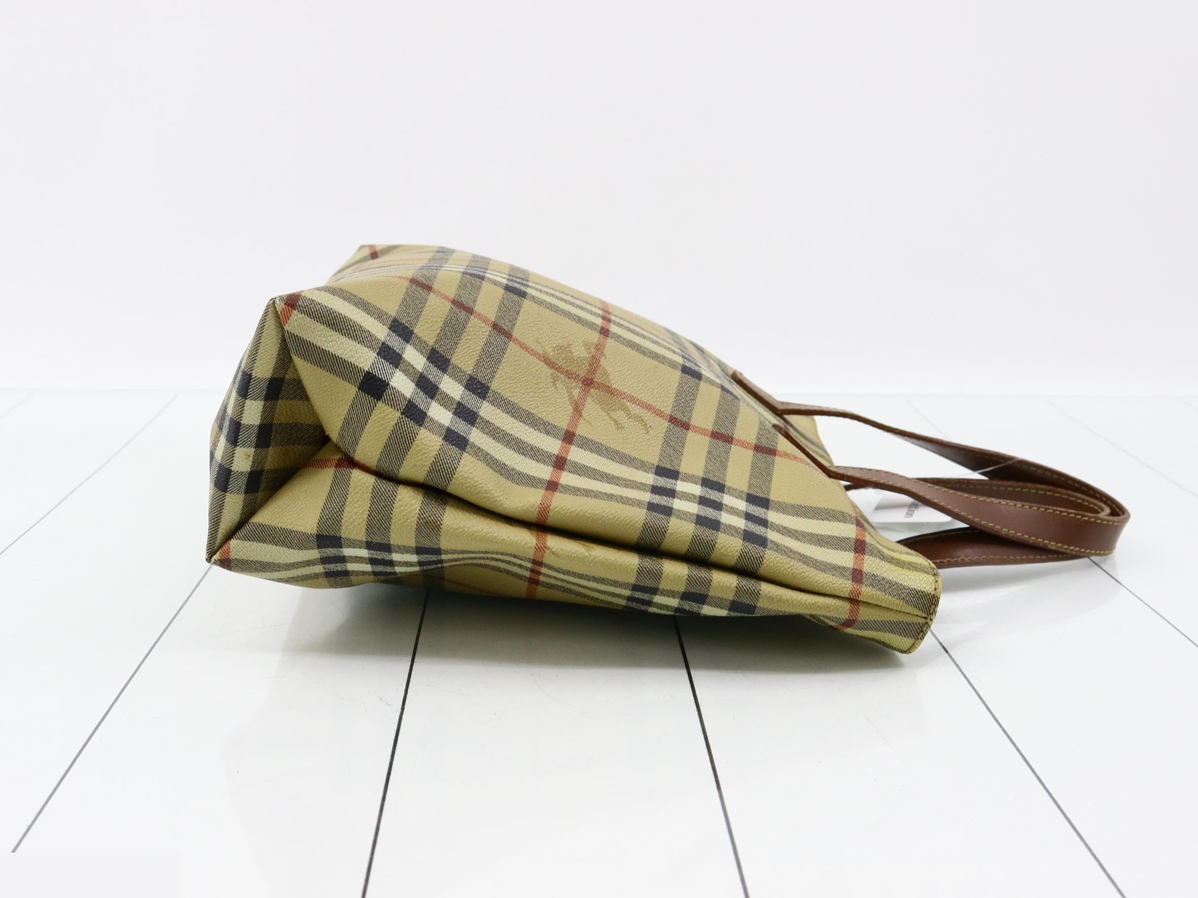 Nova Check Shadow Horse PVC Tote Bag — view 3