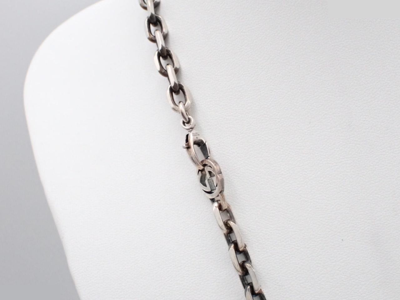 Interlocking G Chain Necklace, SV925, 58.8g — view 2