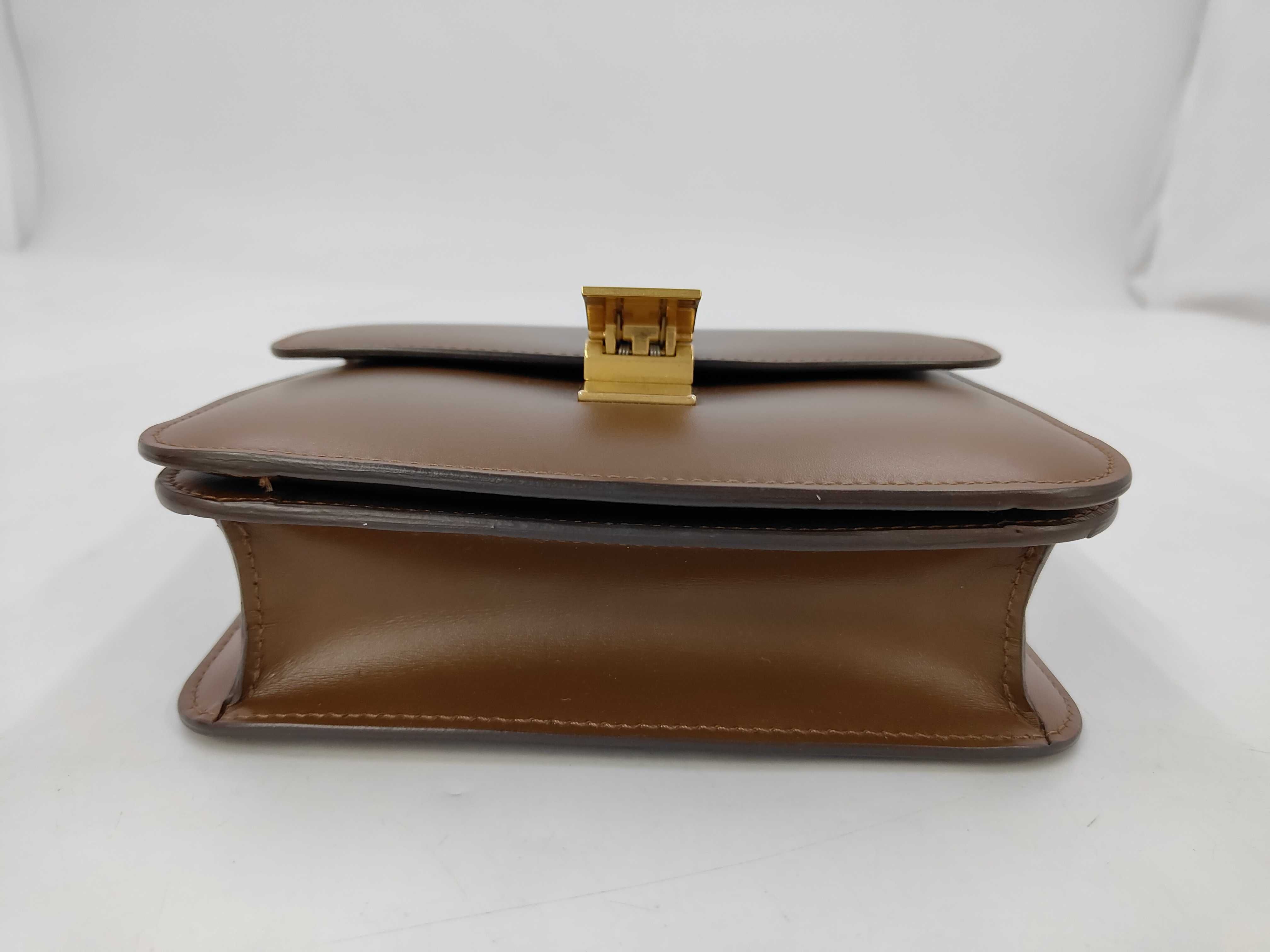 Classic Box Brown Calfskin Shoulder Bag — view 3