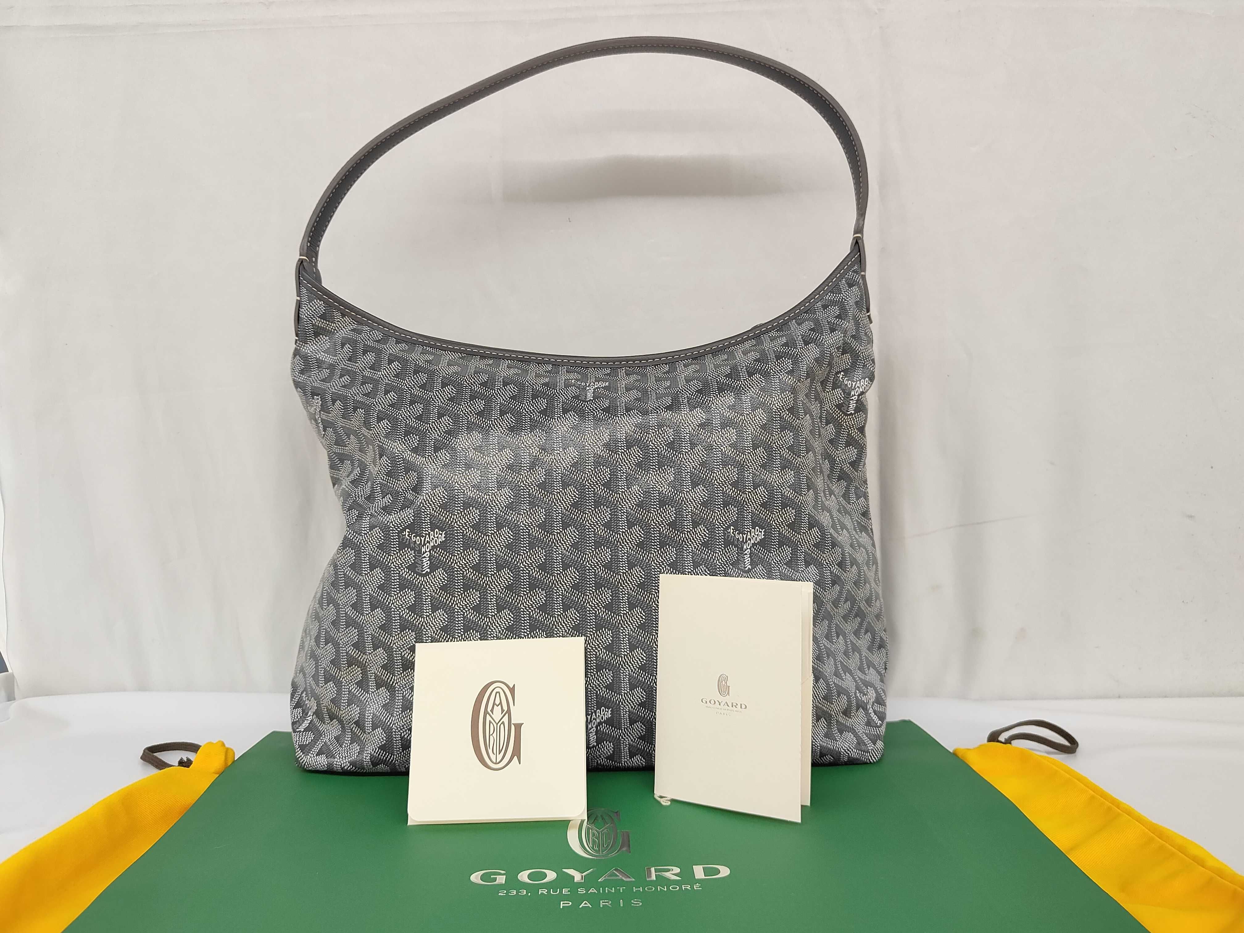 Boheme Hobo Bag, Gray Tote Bag