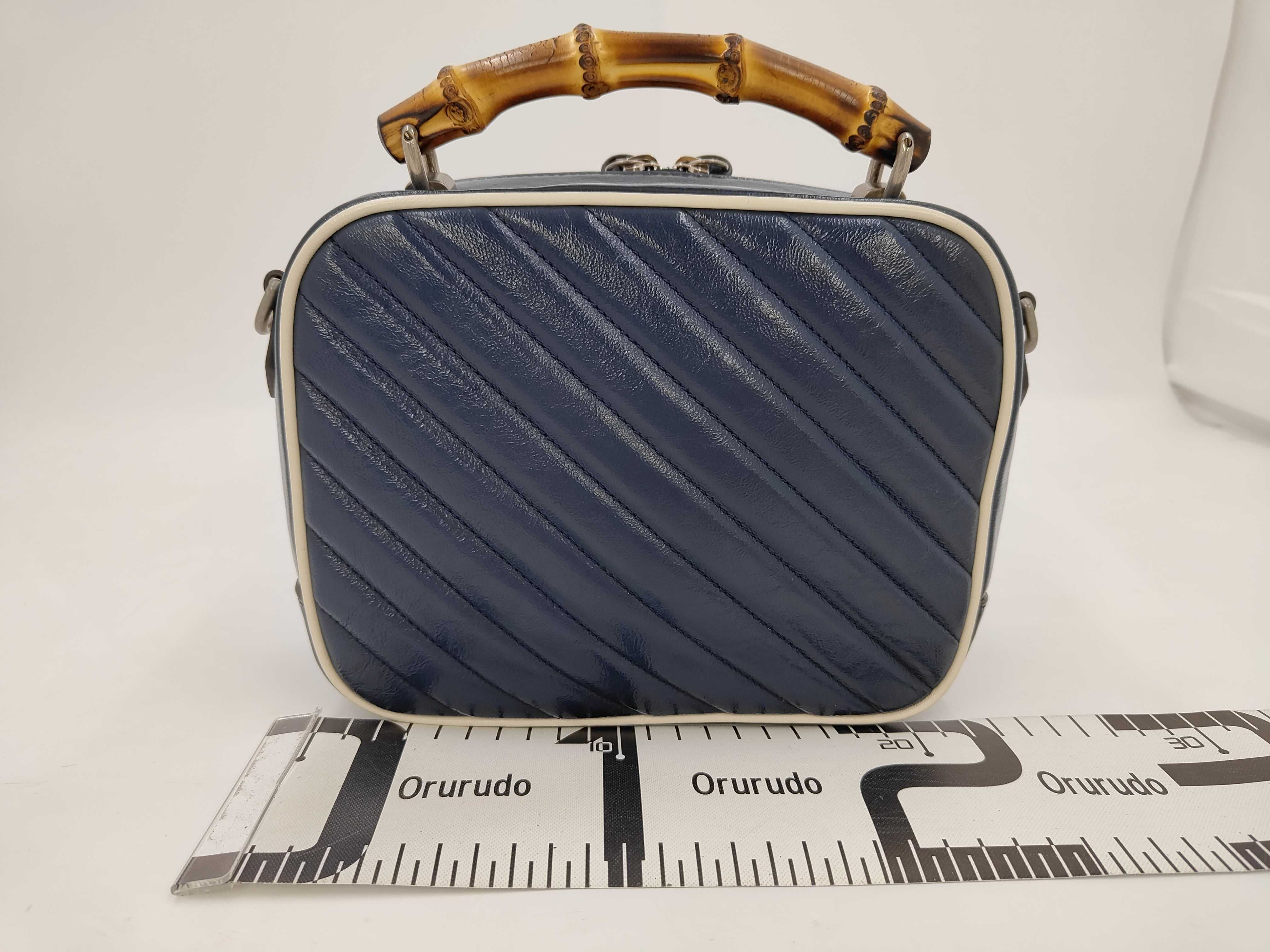 Bamboo Gucci GG Marmont Top Handbag — view 2