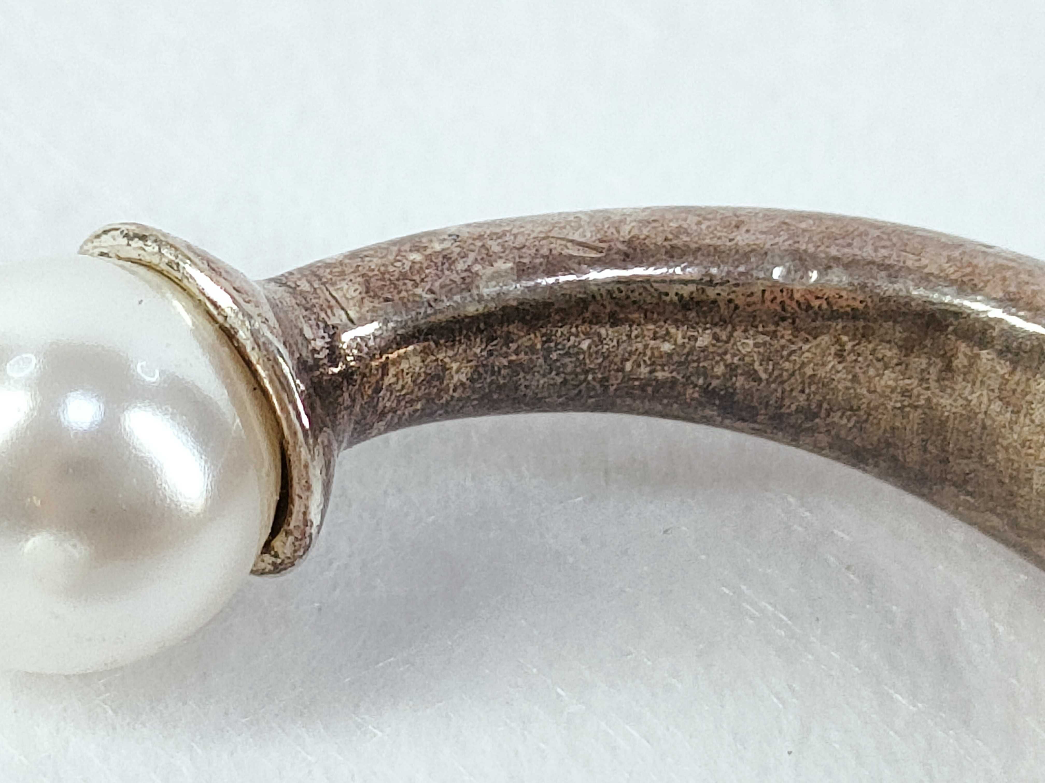Tribal Pearl Ring, Size L — view 6
