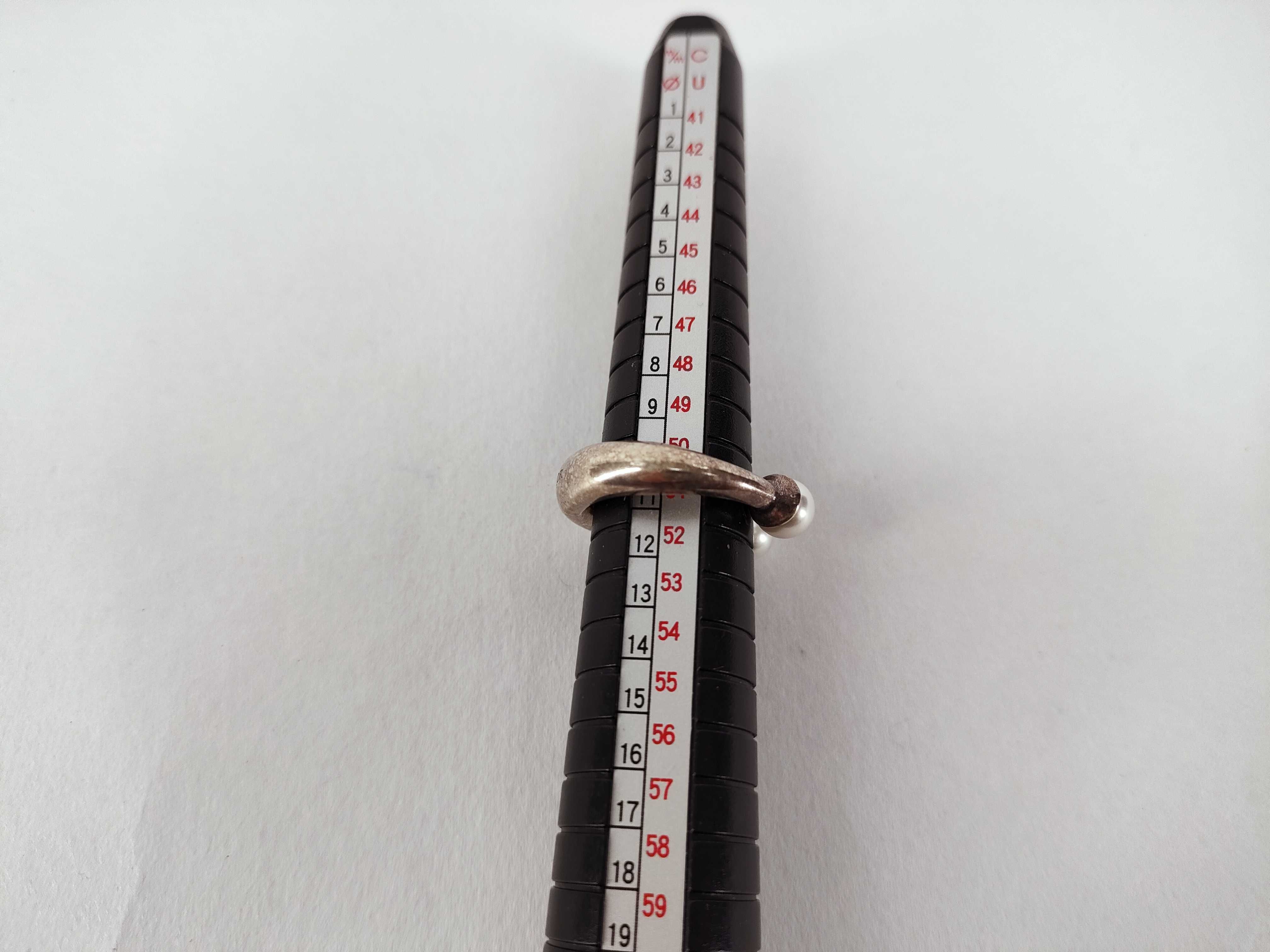 Tribal Pearl Ring, Size L — view 10