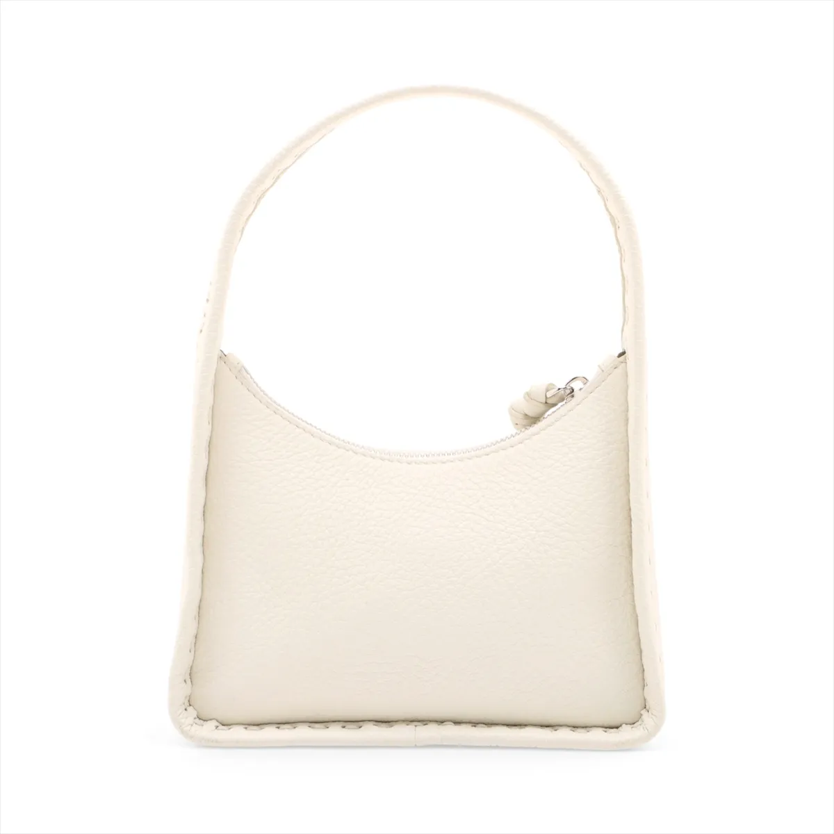 Selleria Small Fendessence Leather Shoulder Bag White 8BS094 — view 2