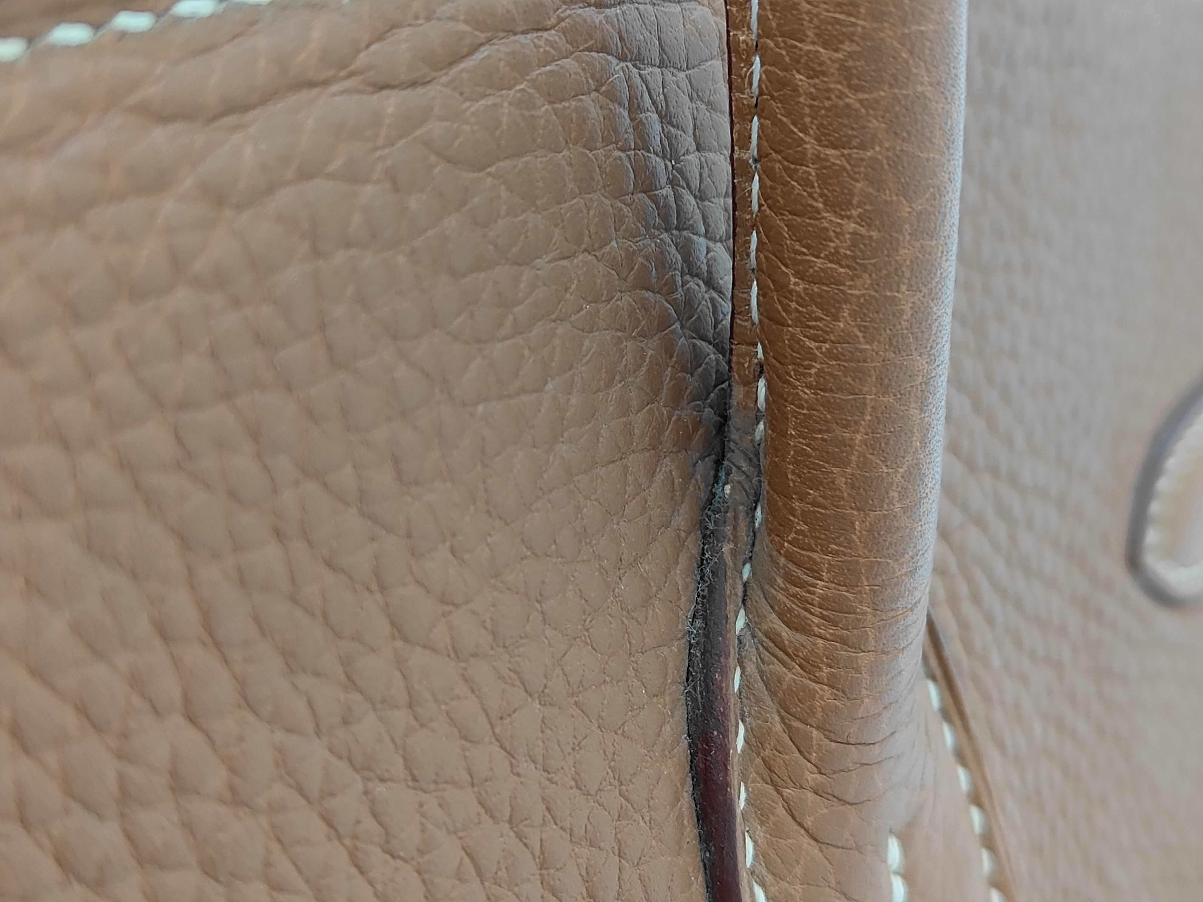 Birkin 35 Togo Gold Hardware J Stamp Handbag — view 3