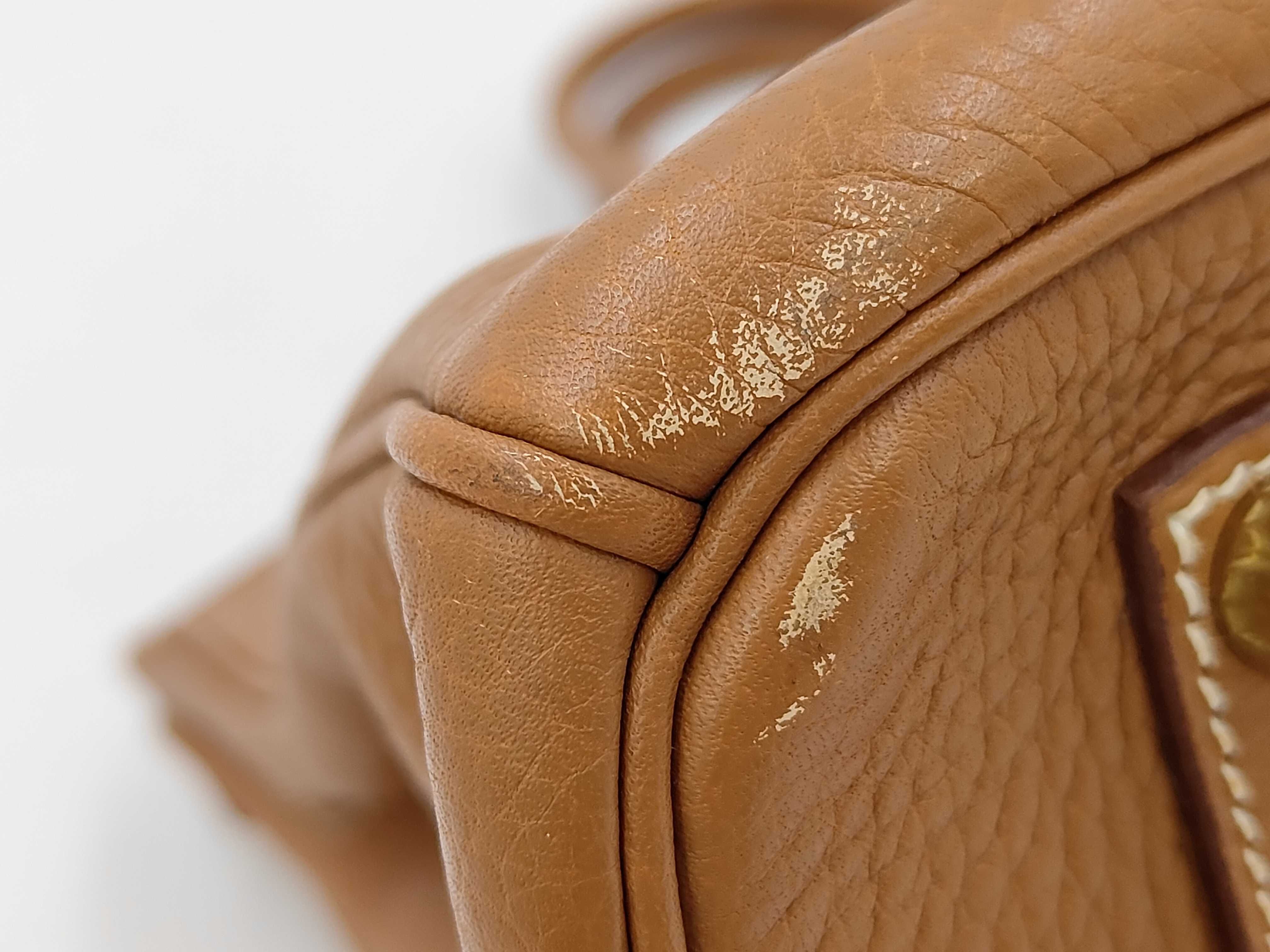 Birkin 35 Togo Gold Hardware J Stamp Handbag — view 6