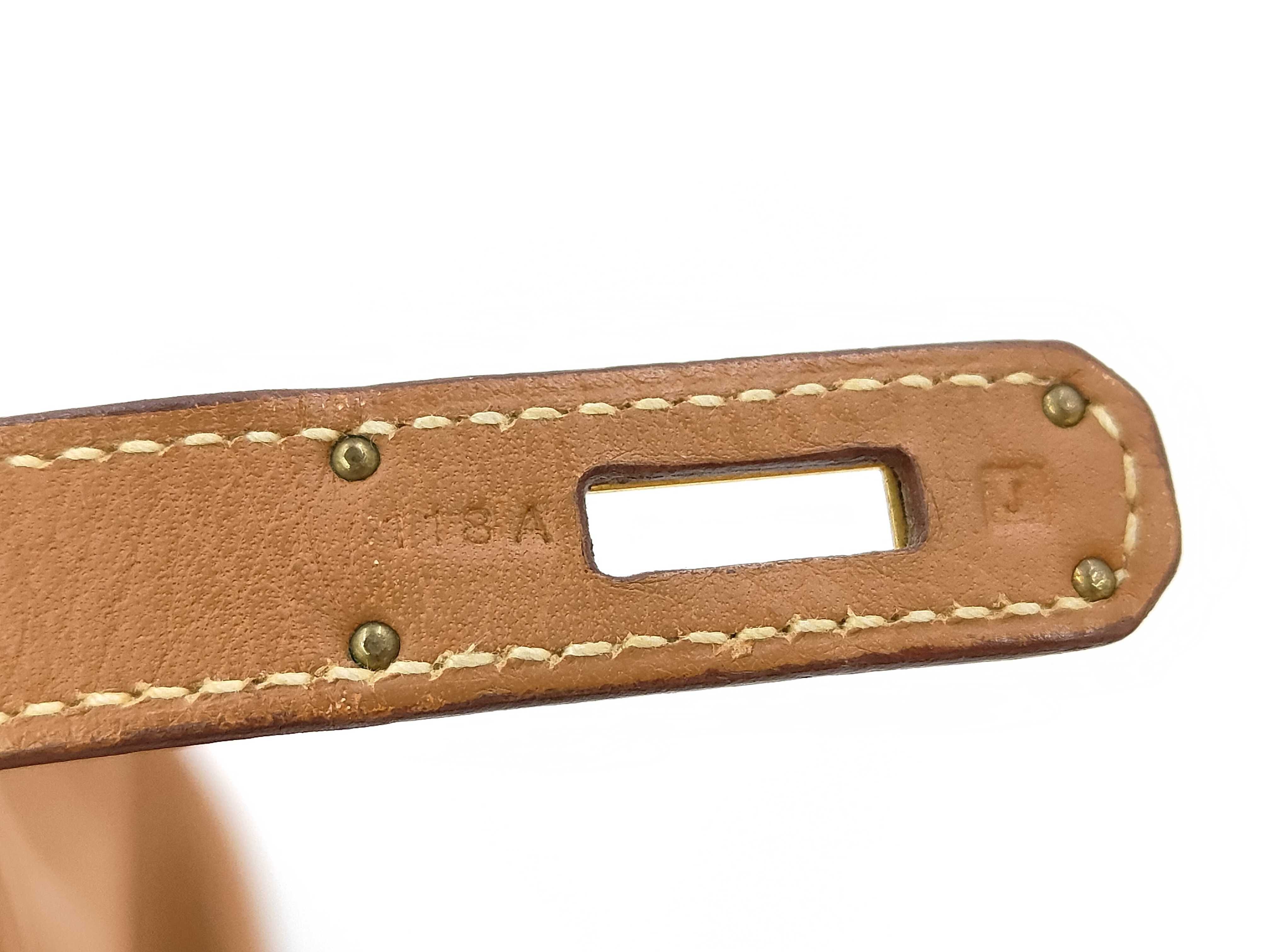 Birkin 35 Togo Gold Hardware J Stamp Handbag — view 10