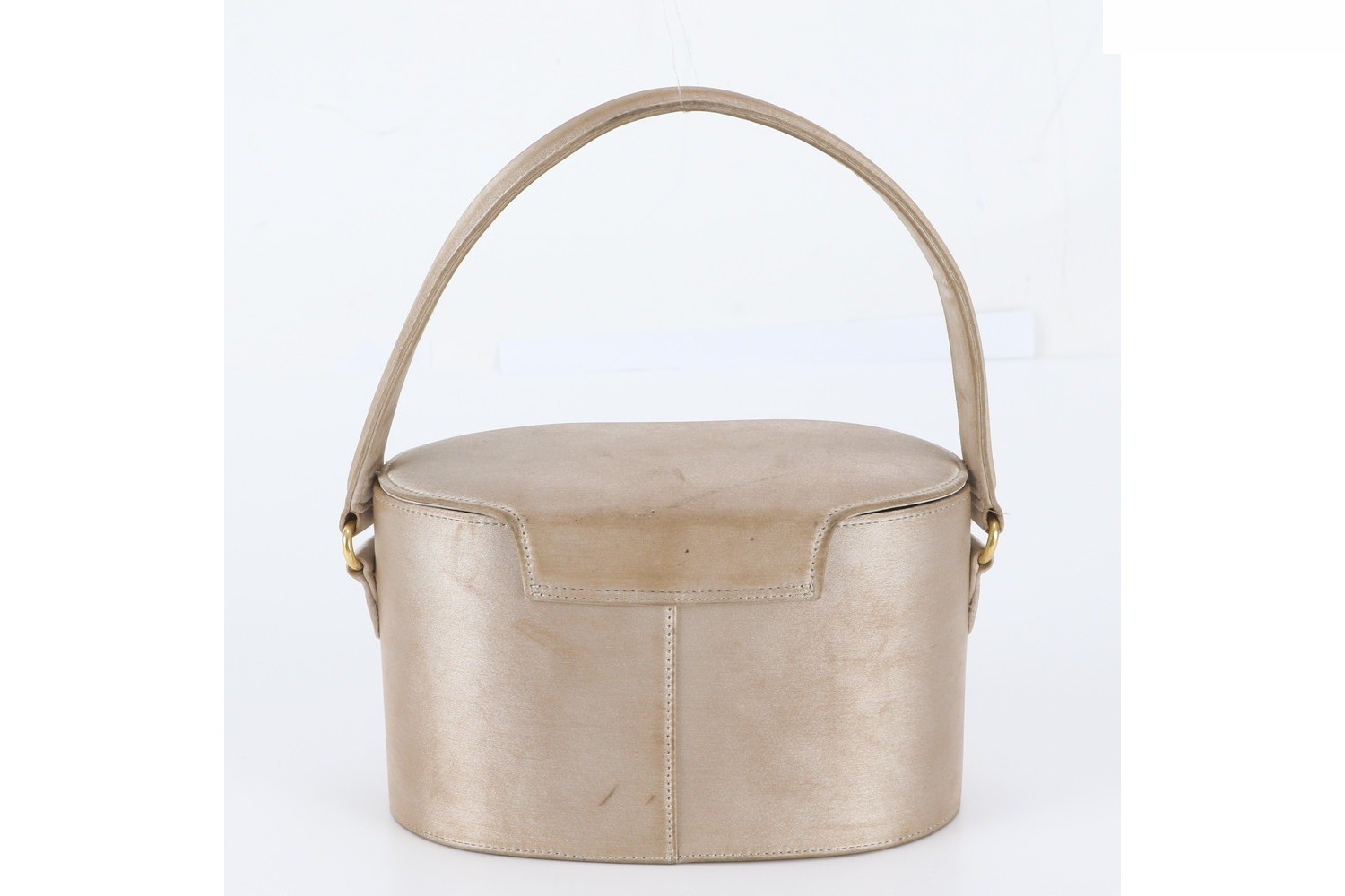 Vanity bag, handbag, tote bag, pouch, gold — view 3