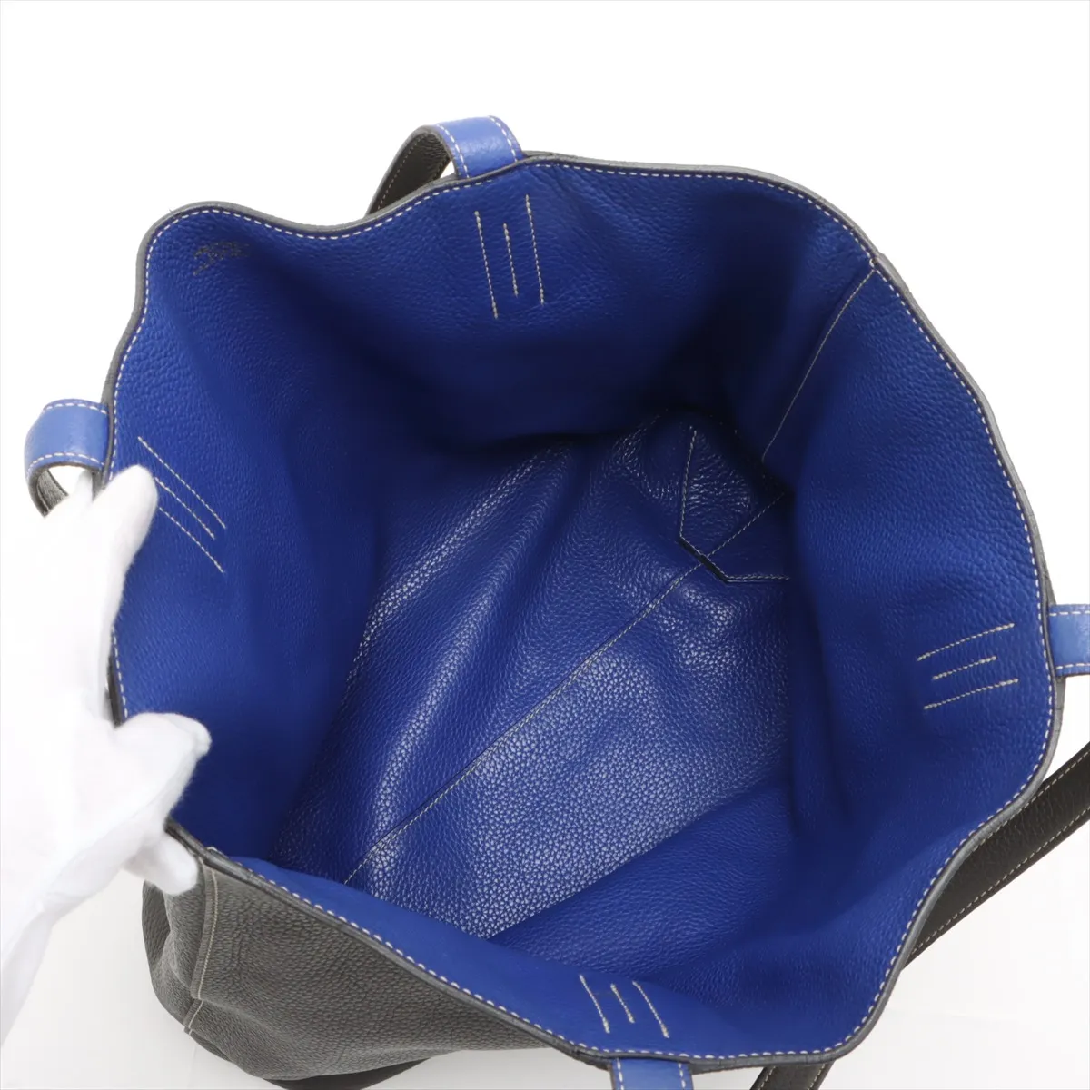 Double Sense 36 Taurillon Clemence Graphite x Blue Electric Q:2013 — view 7