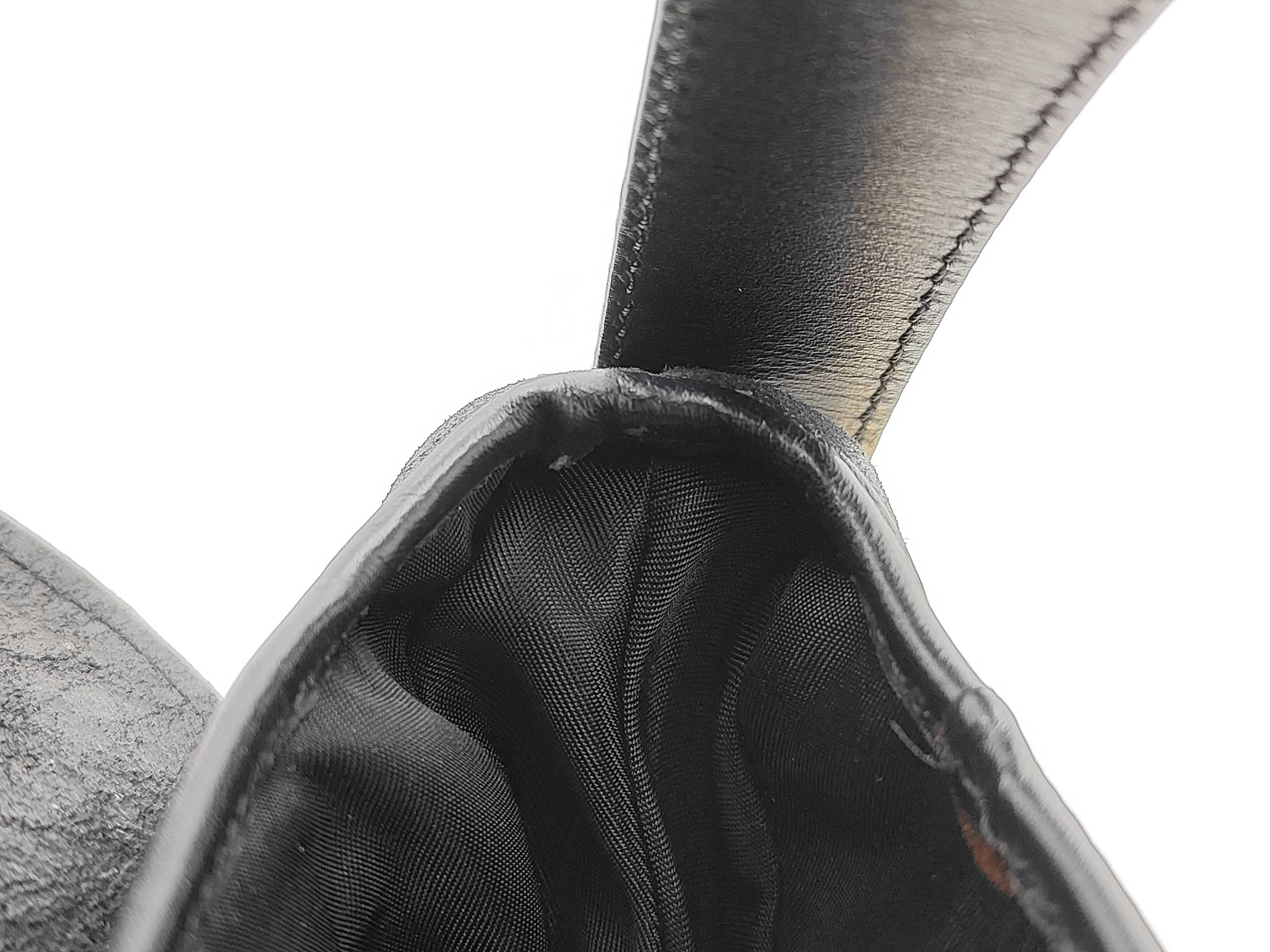 Saddle Bag Leather Black Gold Shoulder Bag — view 12