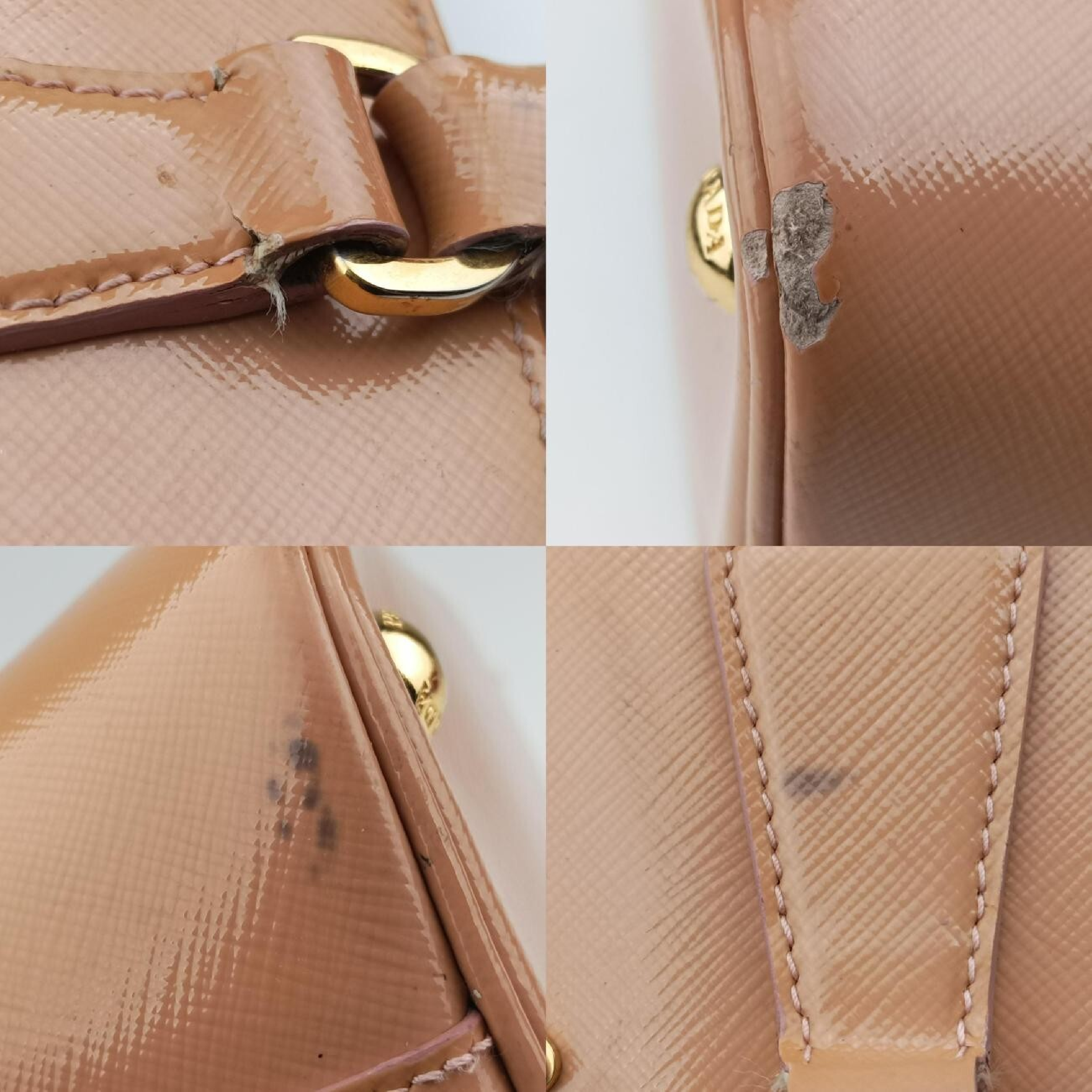 Promenade Beige Saffiano Patent BN2567 25 Handbag — view 10