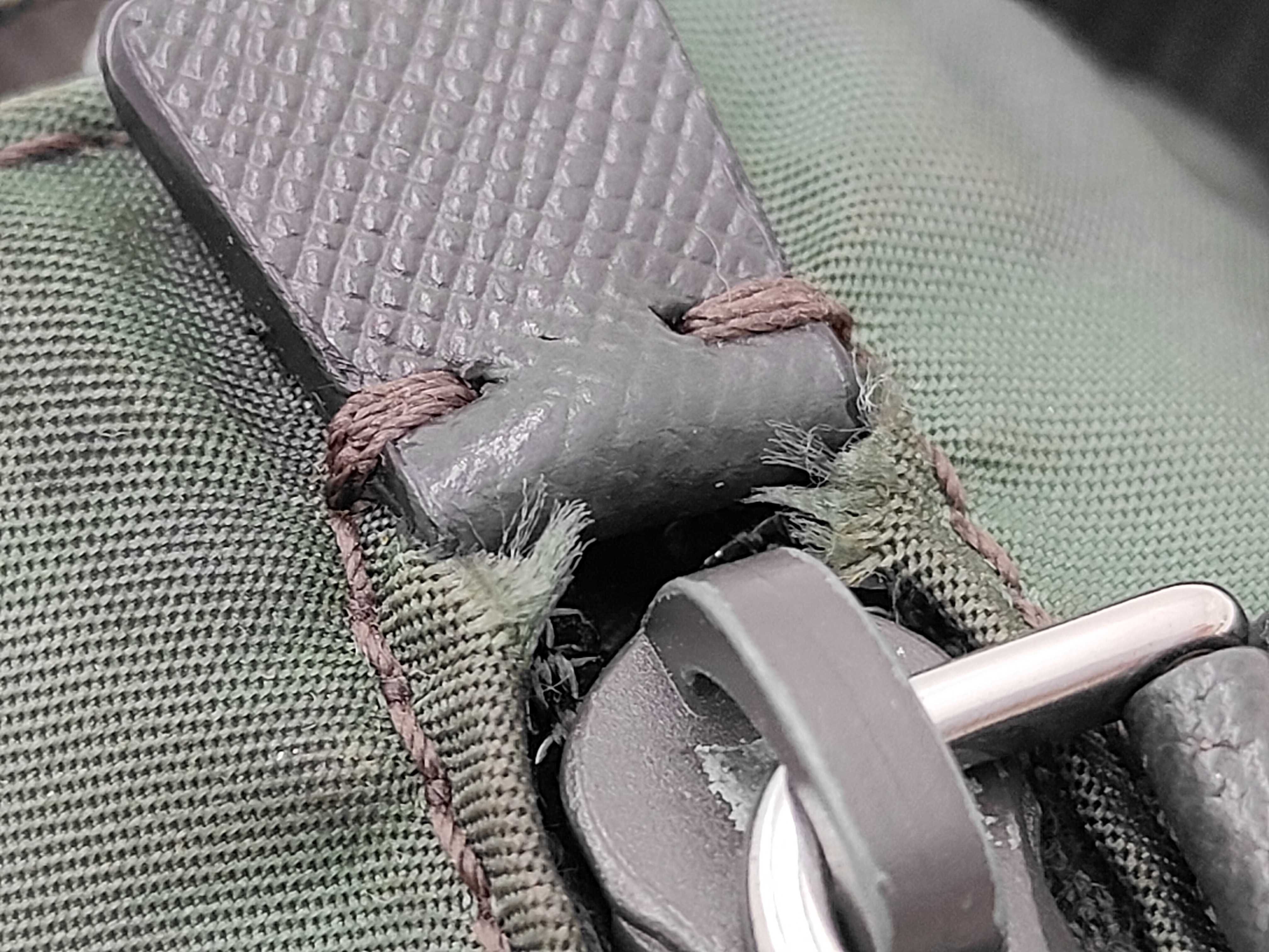 Nylon Messenger Shoulder Bag (Green) — view 15