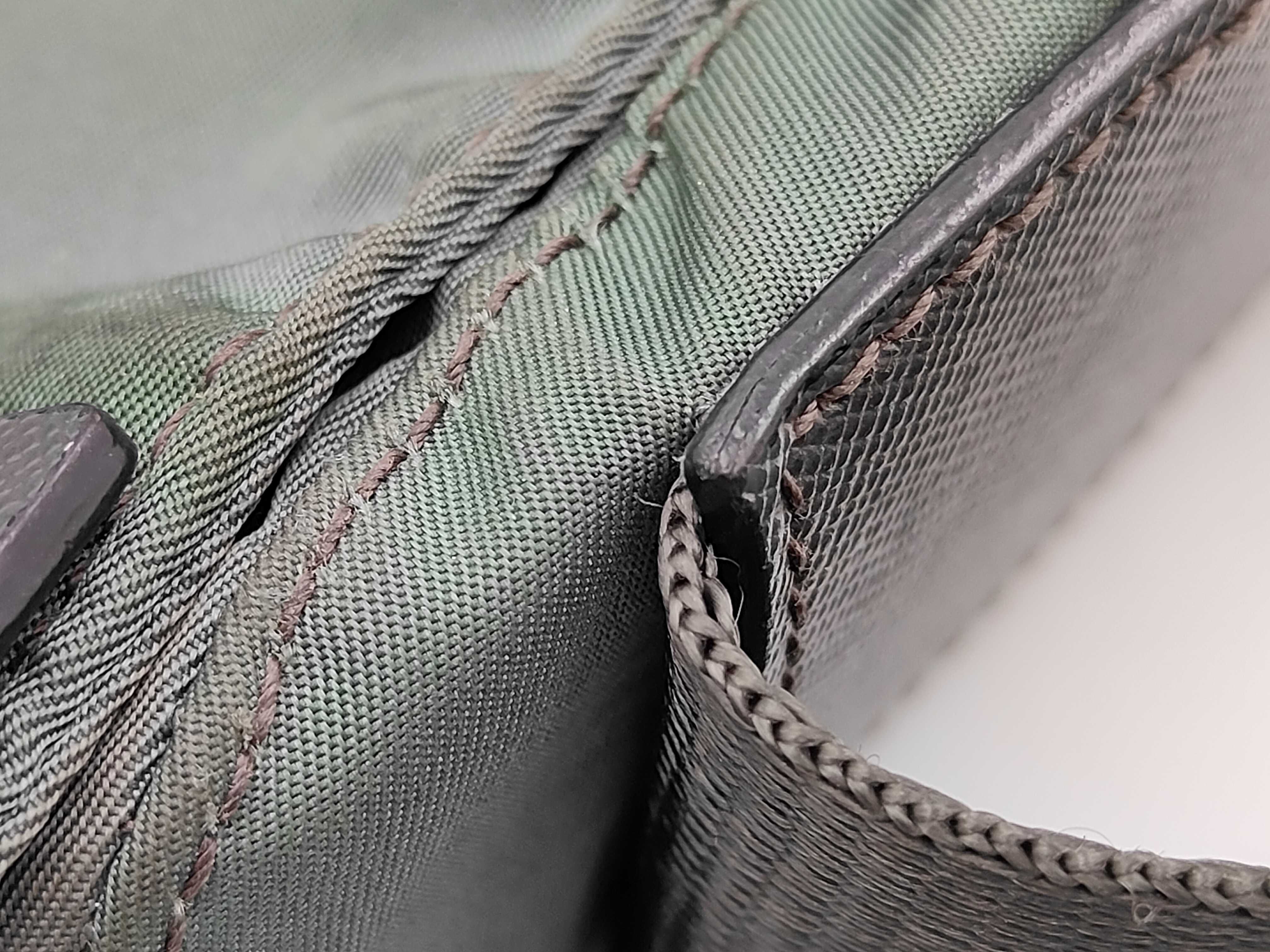 Nylon Messenger Shoulder Bag (Green) — view 7
