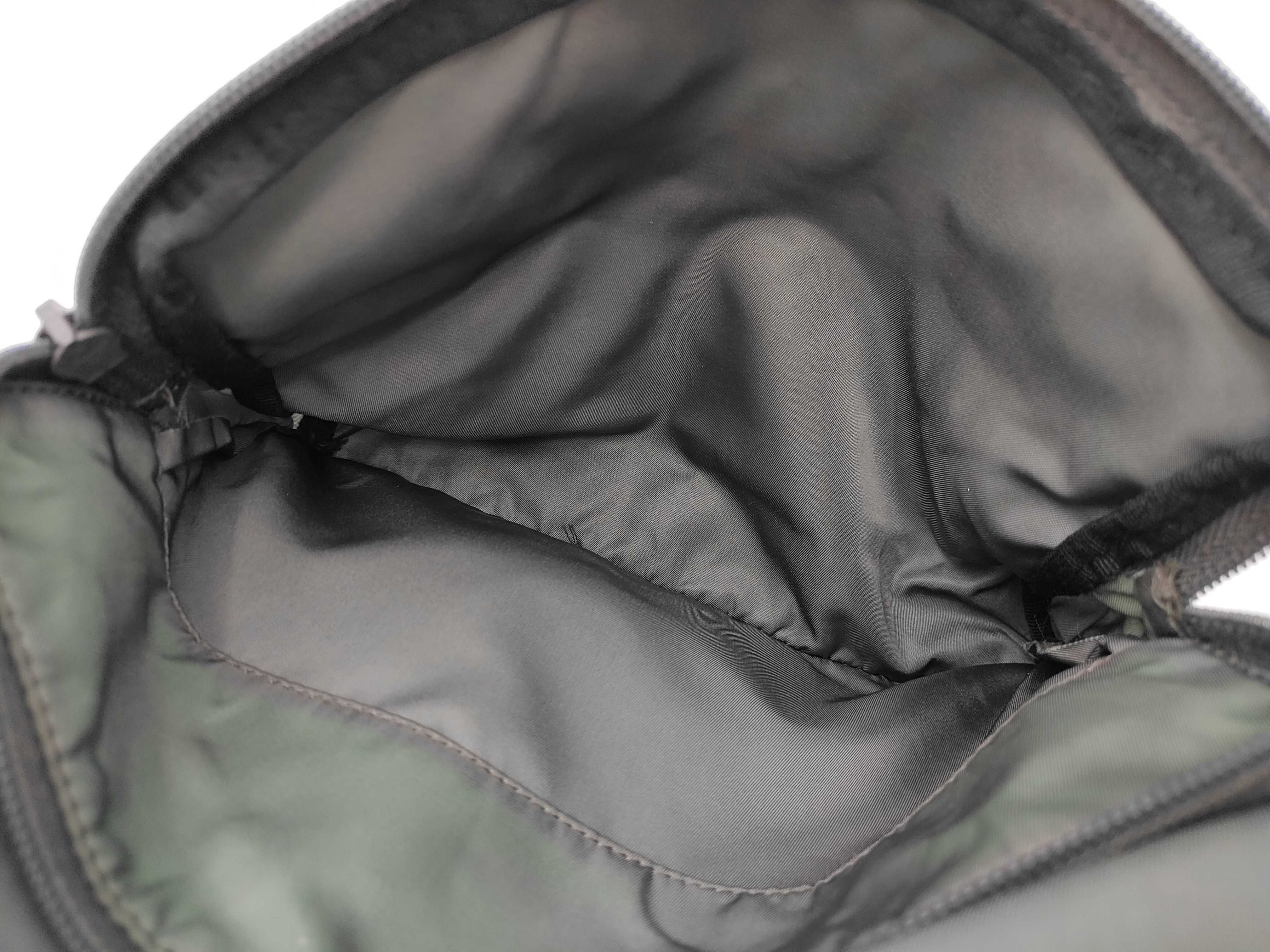 Nylon Messenger Shoulder Bag (Green) — view 9