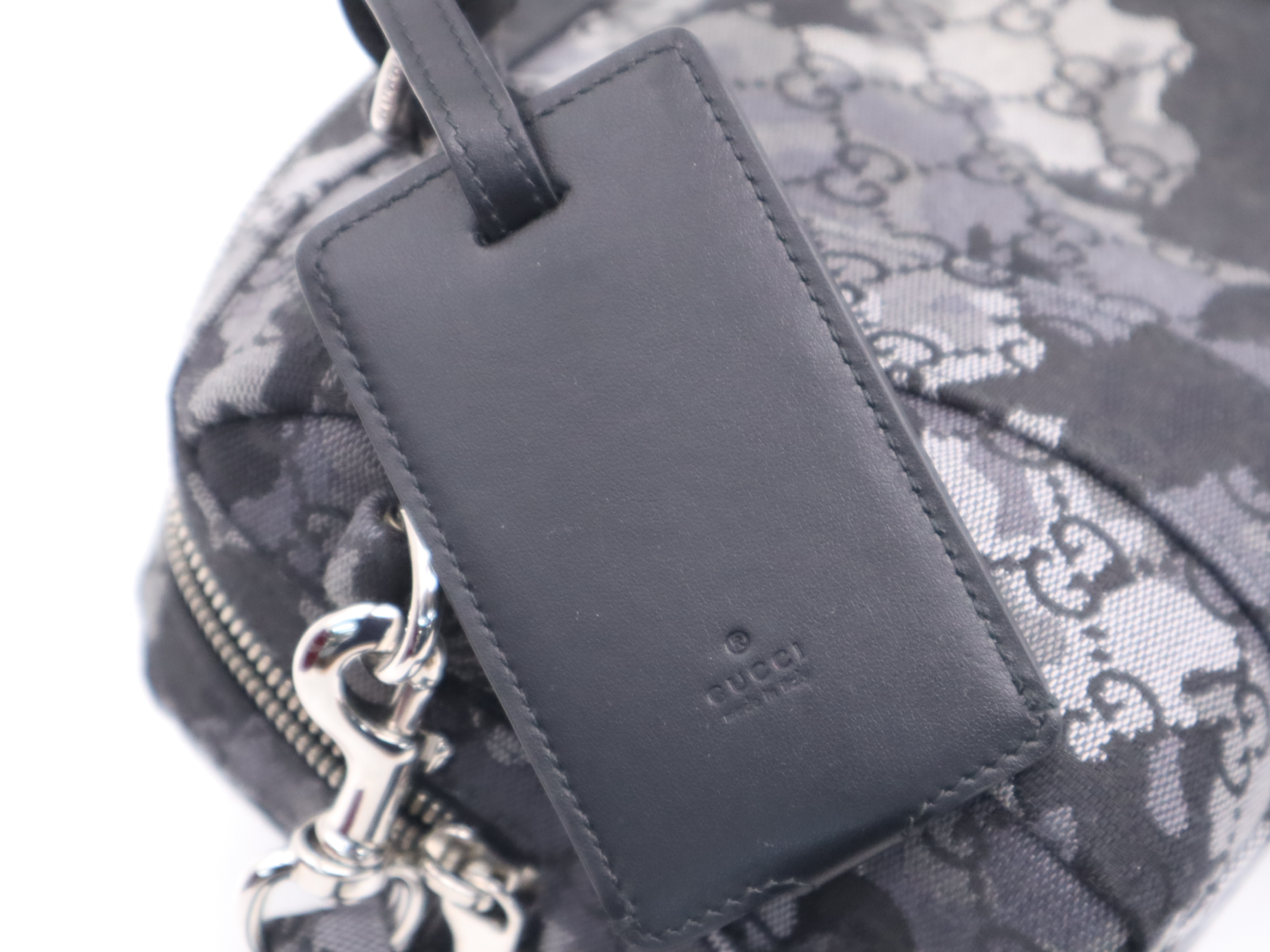 858020 Denim Mini Duffle Bag Handbag with Shoulder Strap, Box, and Dust Bag — view 13