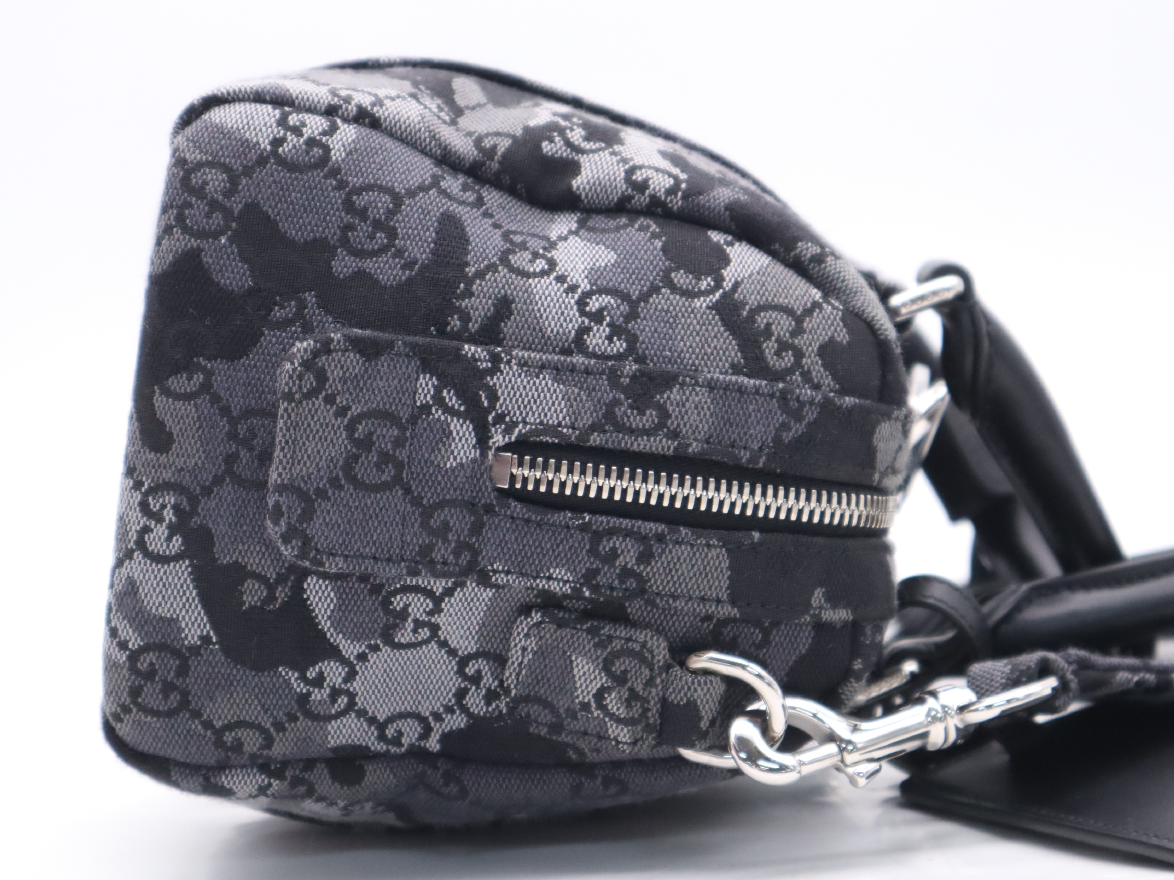 858020 Denim Mini Duffle Bag Handbag with Shoulder Strap, Box, and Dust Bag — view 5