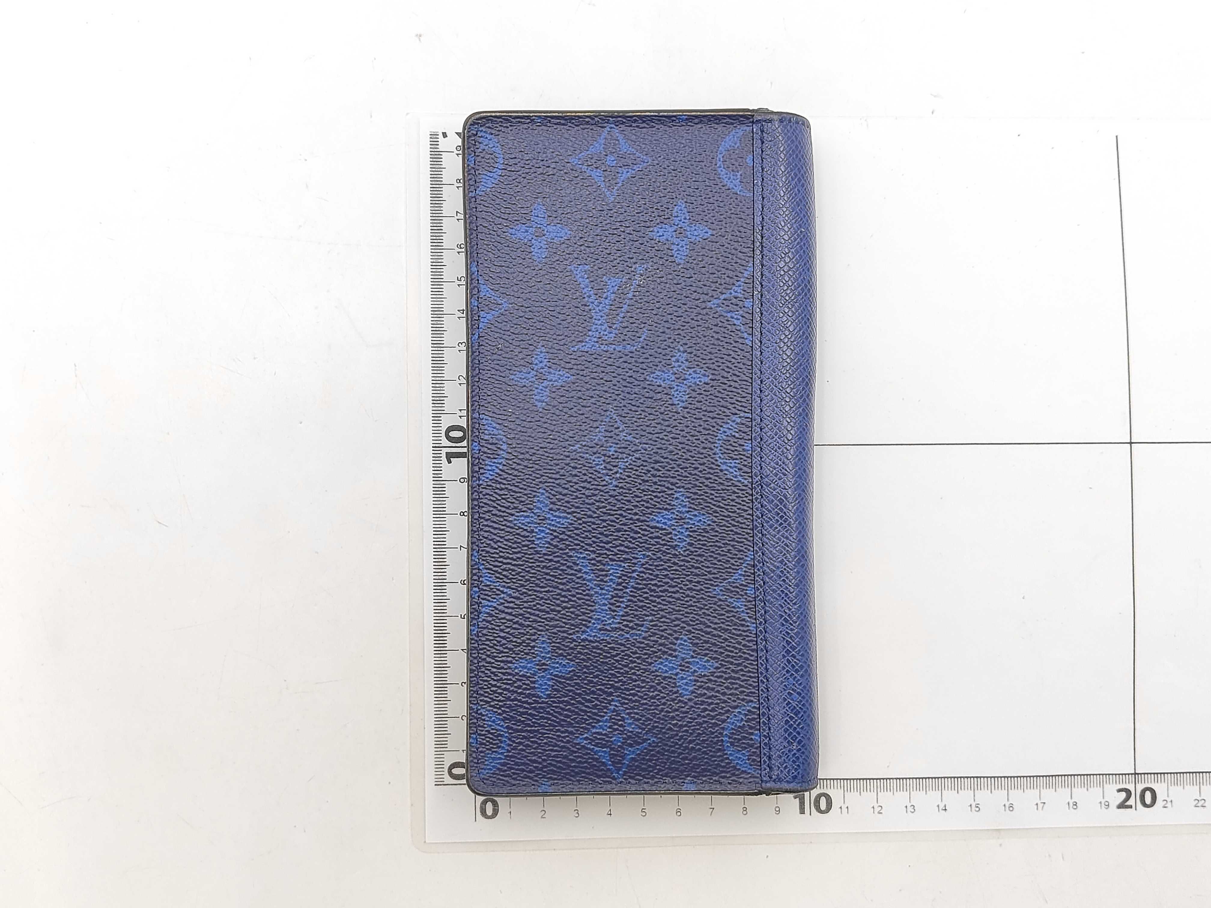 M30297 Taigarama Monogram Blue Portefeuille Brazza Wallet — view 2