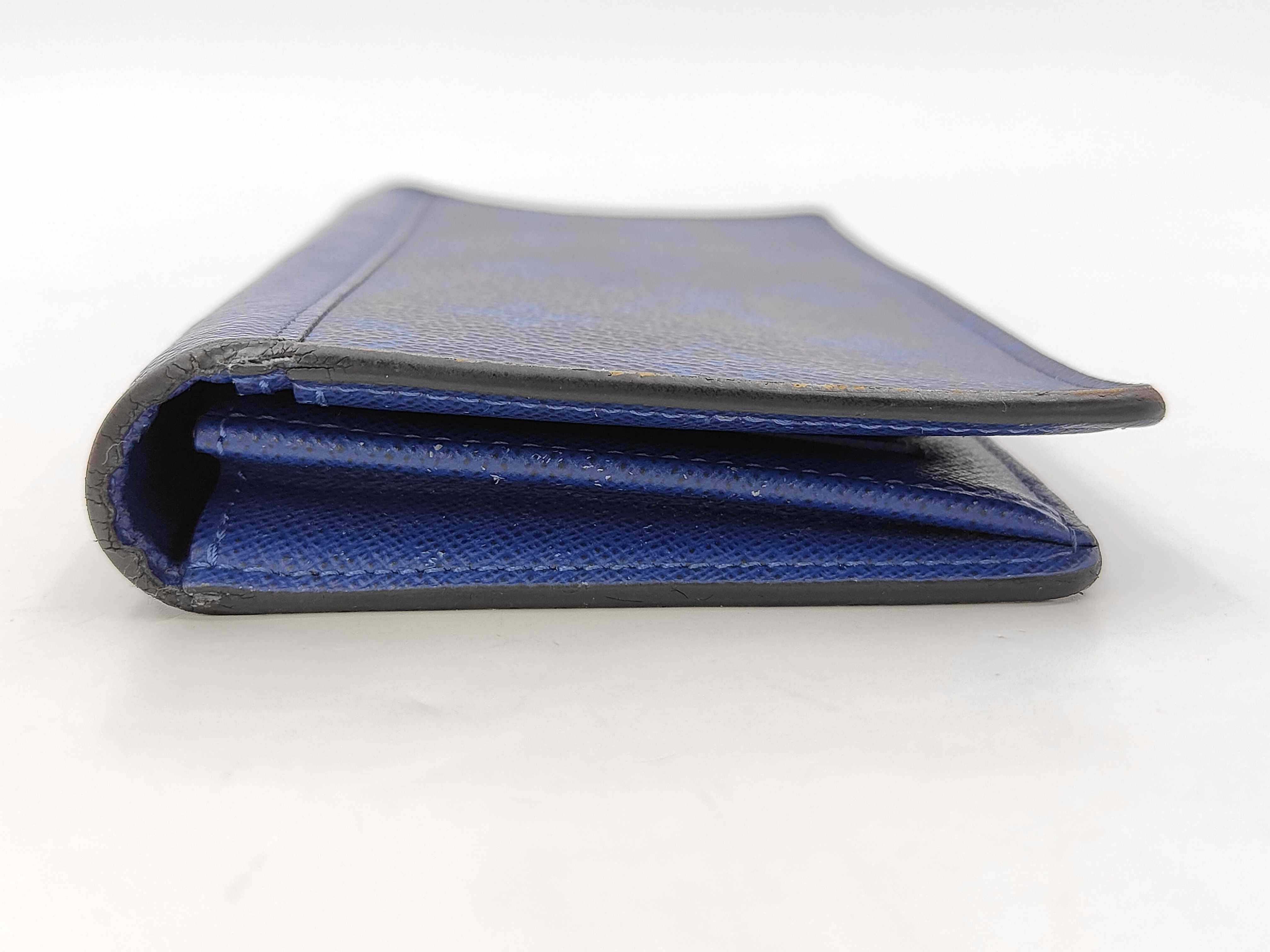 M30297 Taigarama Monogram Blue Portefeuille Brazza Wallet — view 6