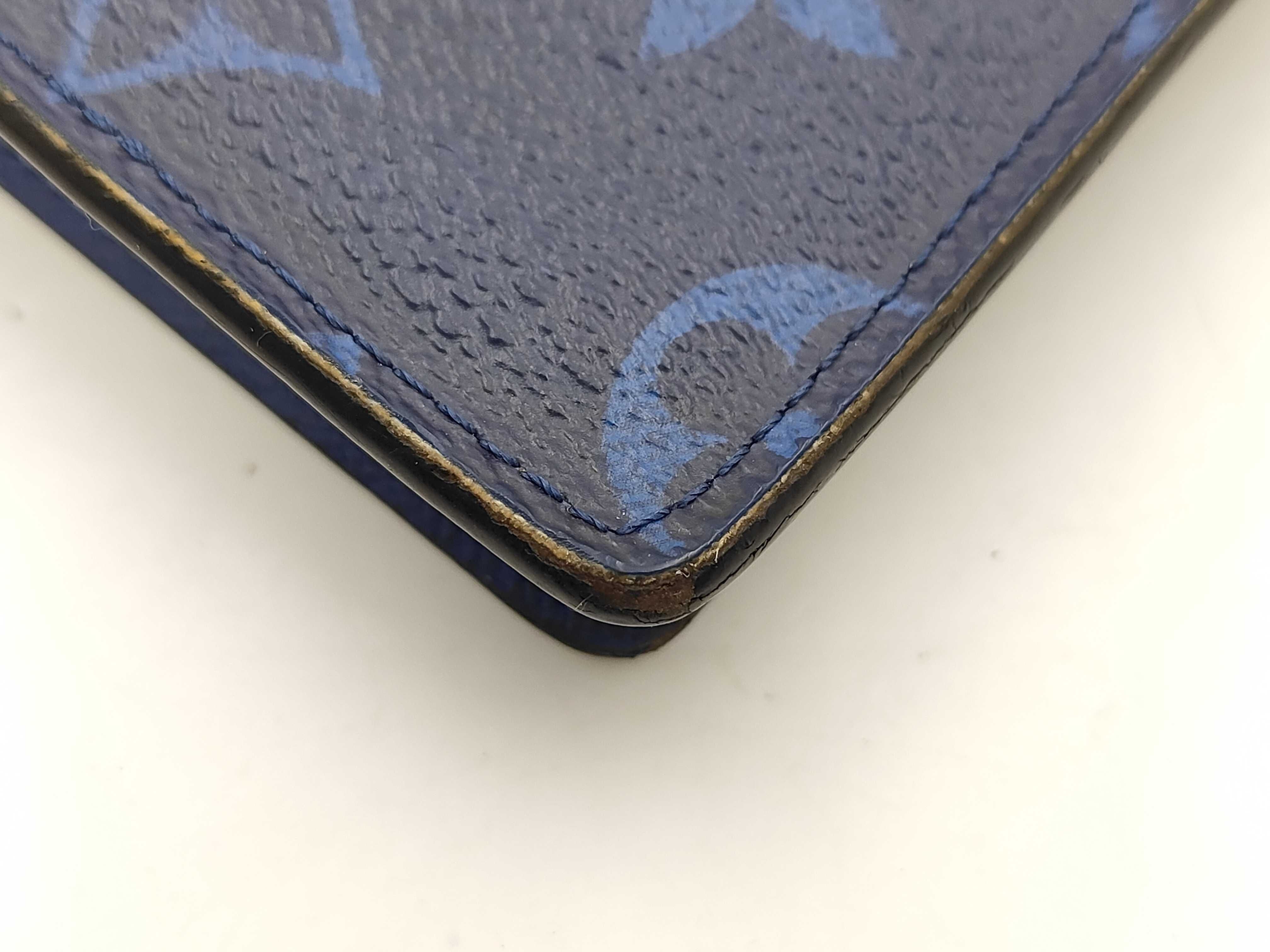 M30297 Taigarama Monogram Blue Portefeuille Brazza Wallet — view 9