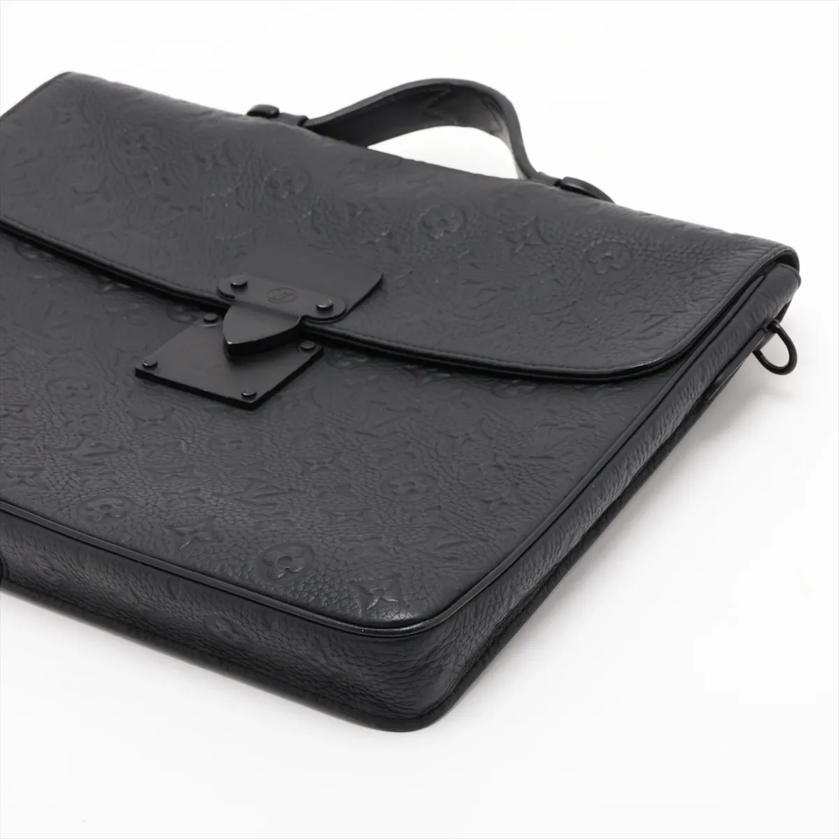 Taurillon Monogram S-Lock Briefcase M20835 Black (RFID detected) — view 3