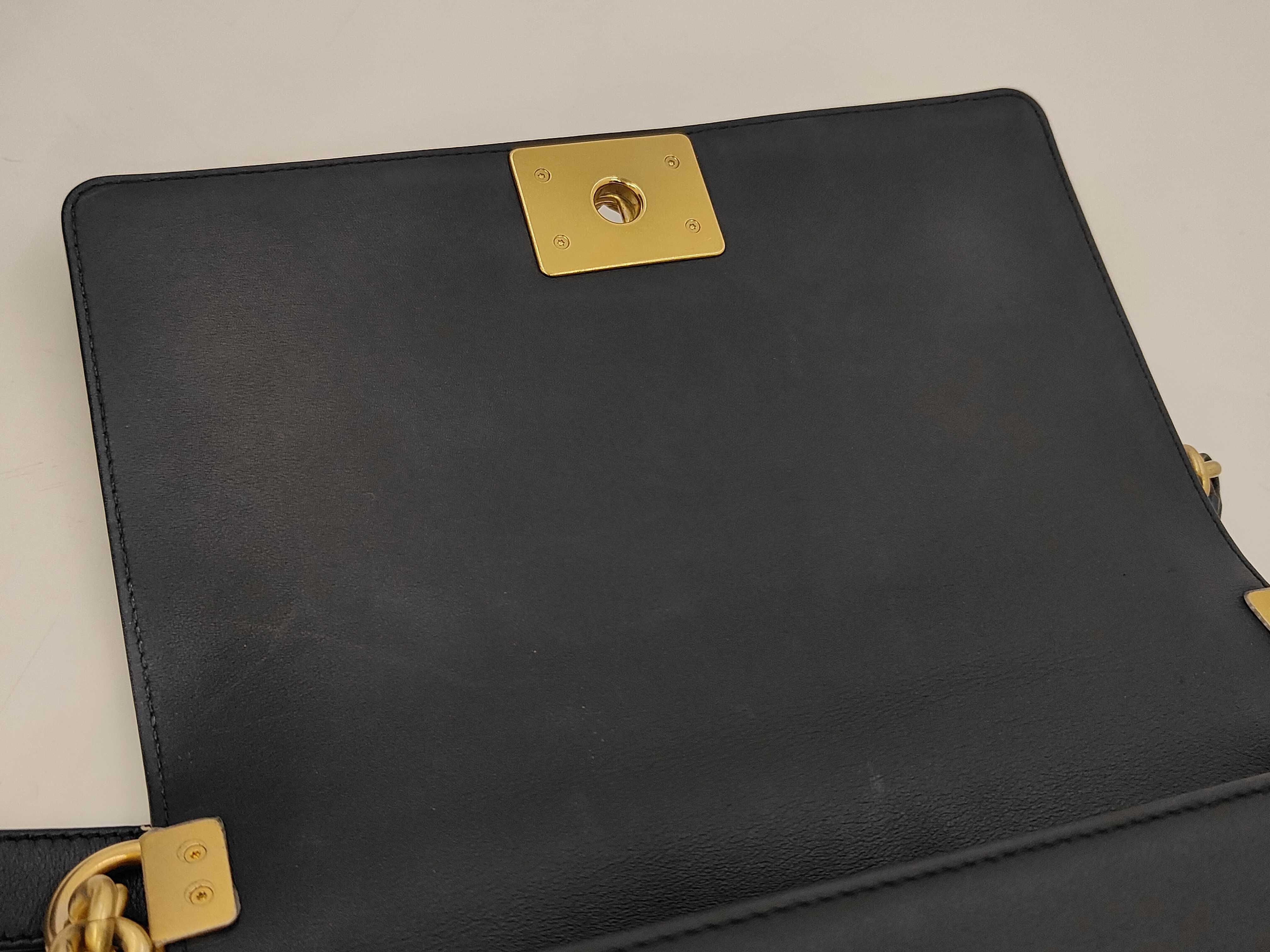 Matelassé Lambskin Boy Chanel Black Shoulder Bag — view 12