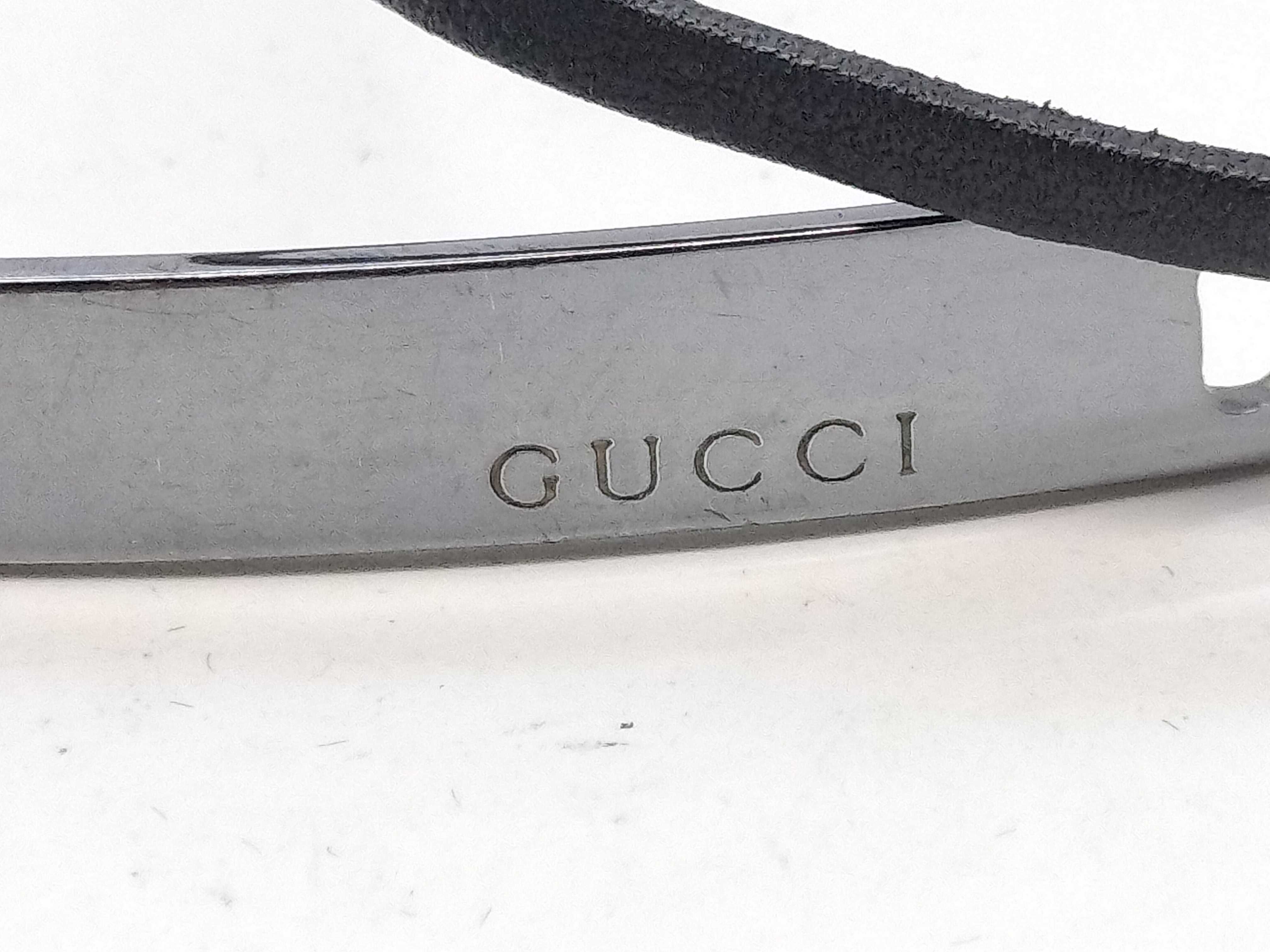 Leather Choker Silver Necklace — view 2