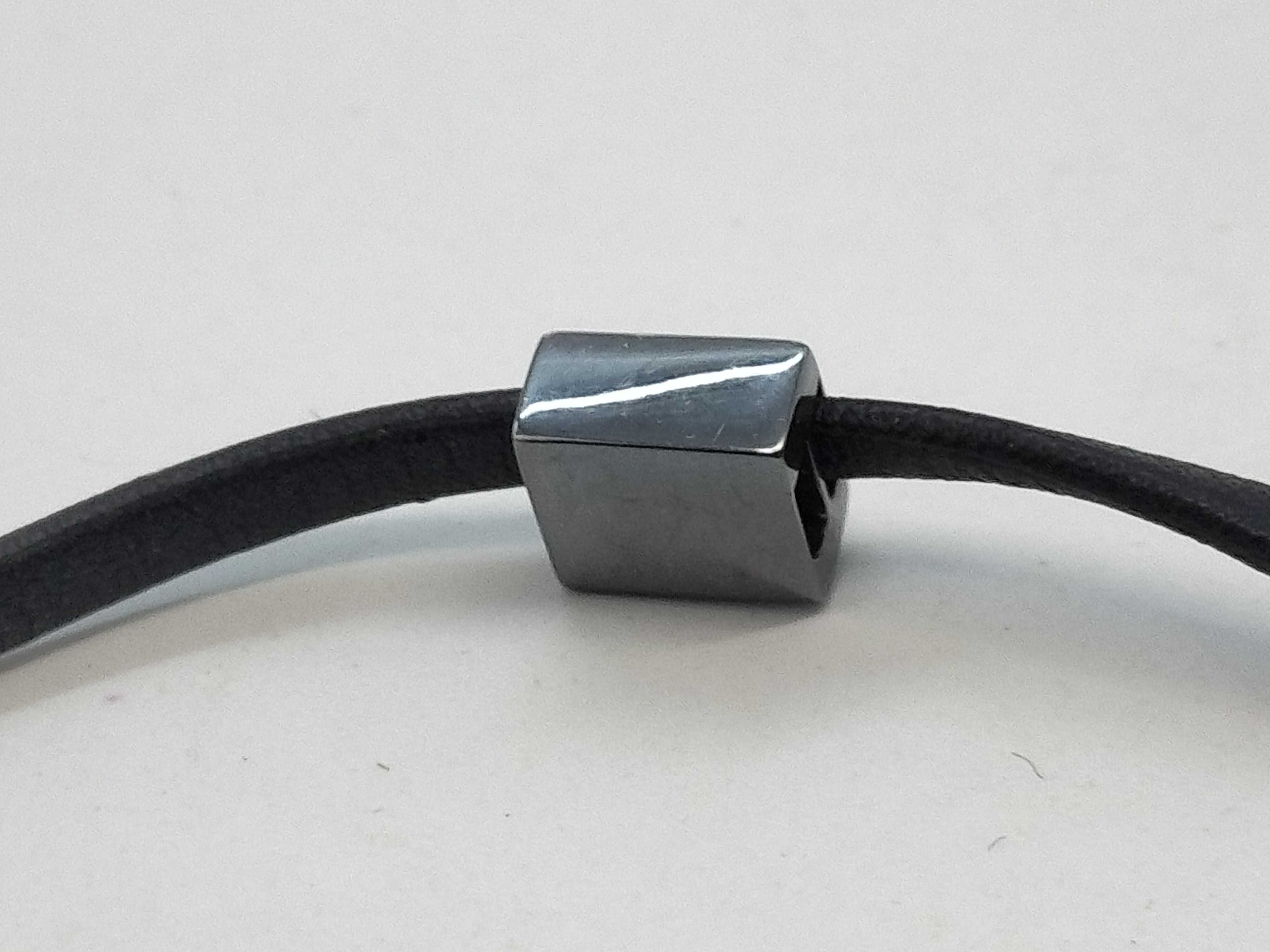 Leather Choker Silver Necklace — view 8