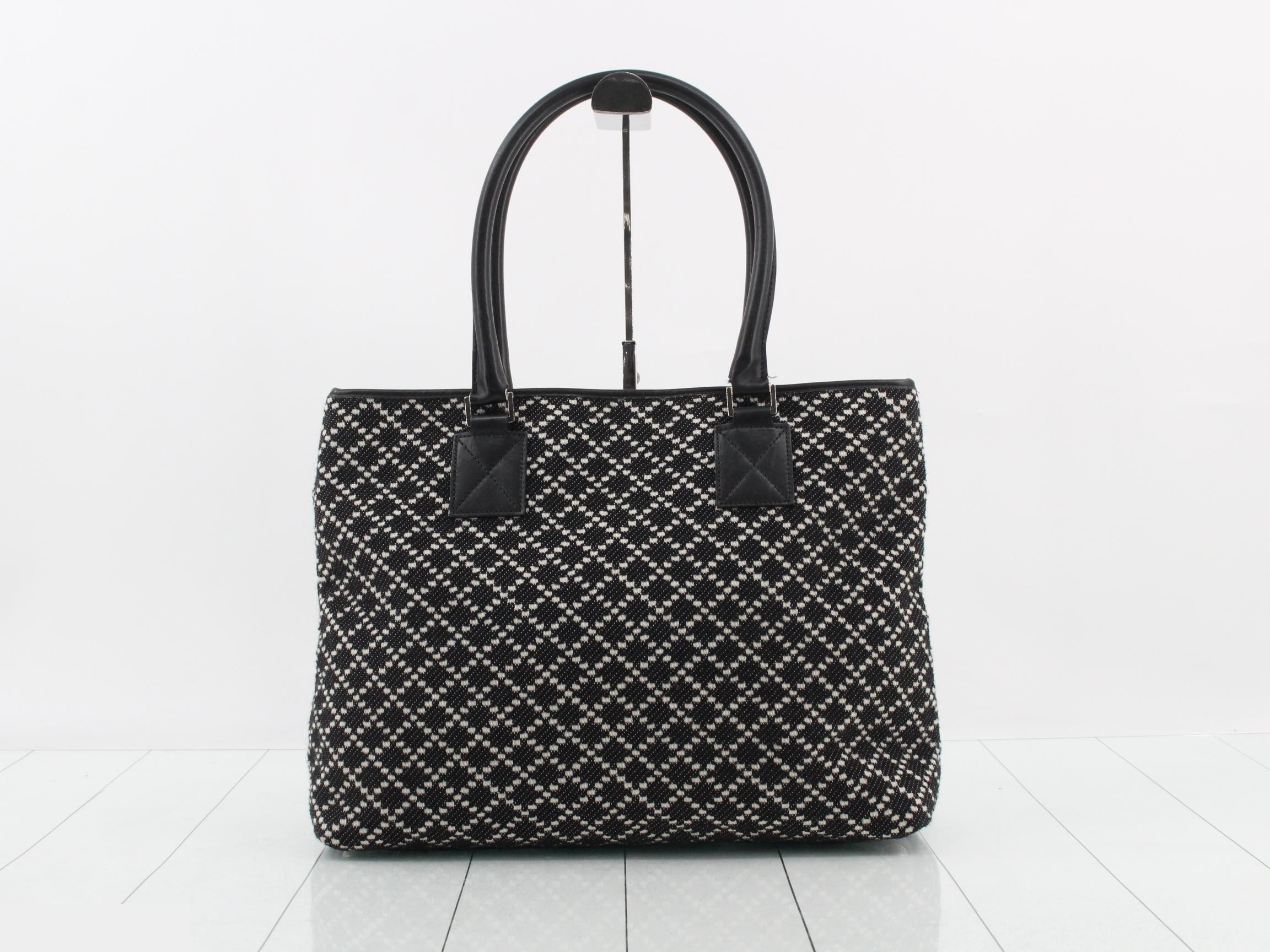 Logo Diamante Canvas Handbag — view 2