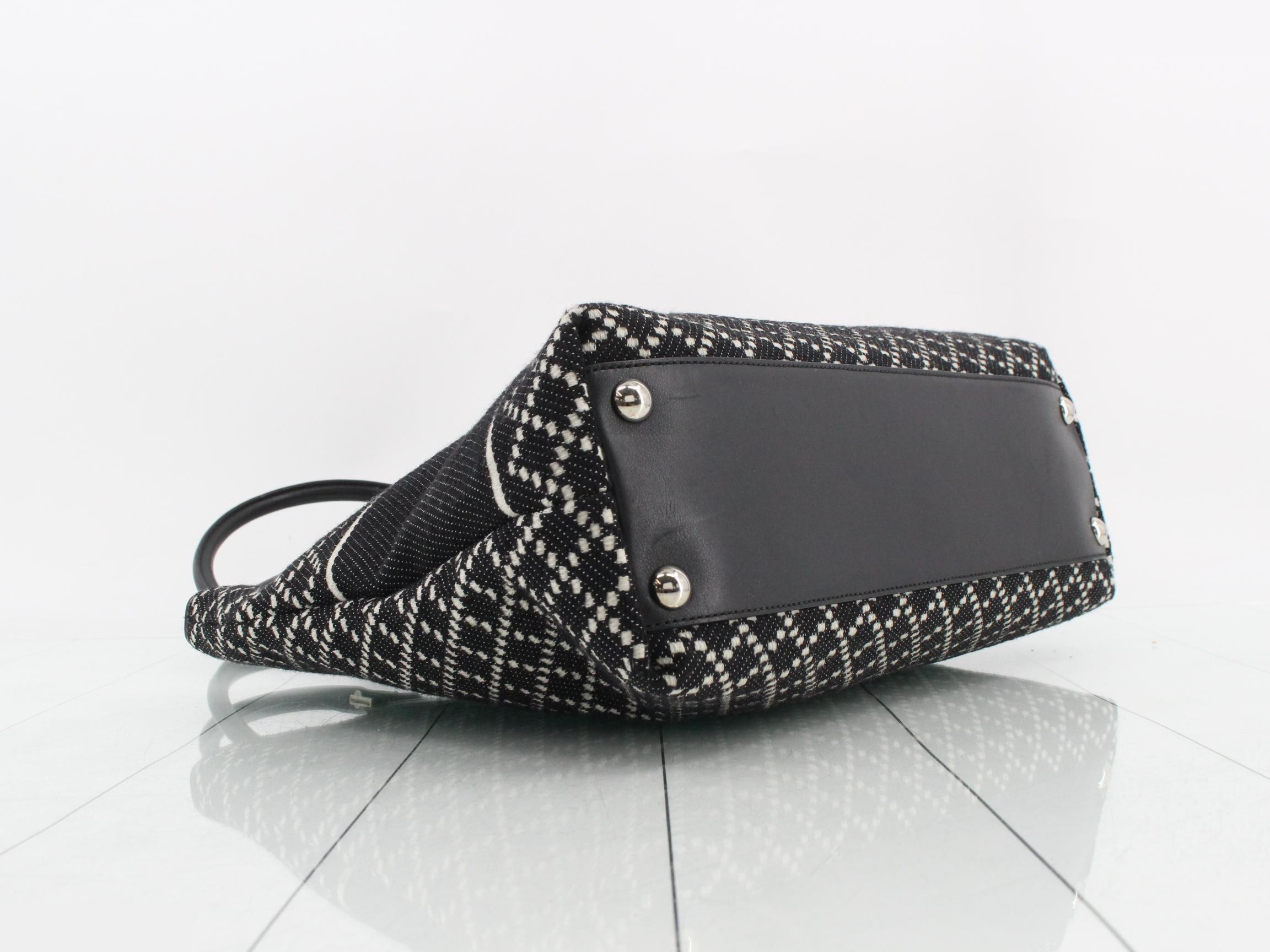 Logo Diamante Canvas Handbag — view 5