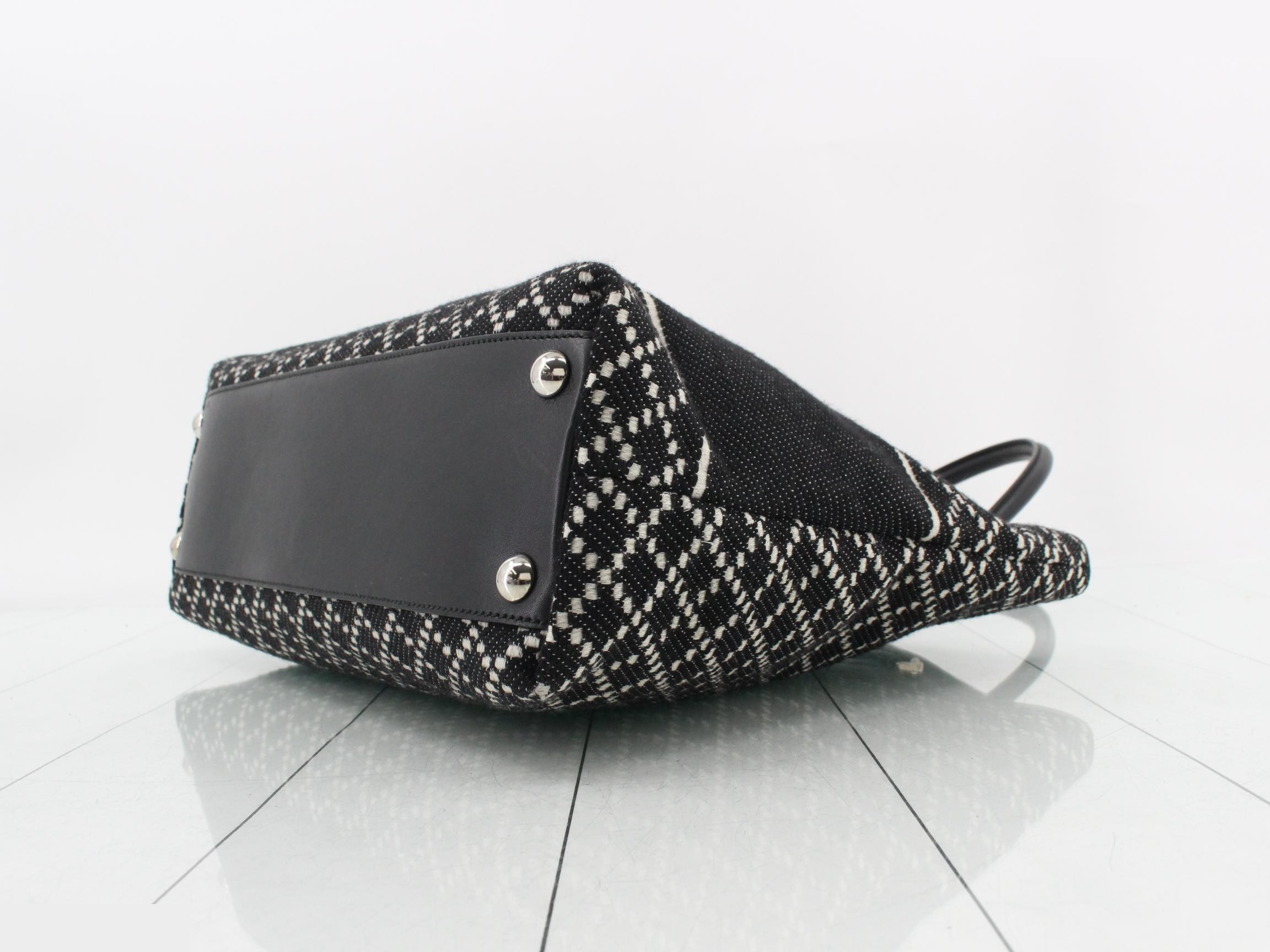 Logo Diamante Canvas Handbag — view 6