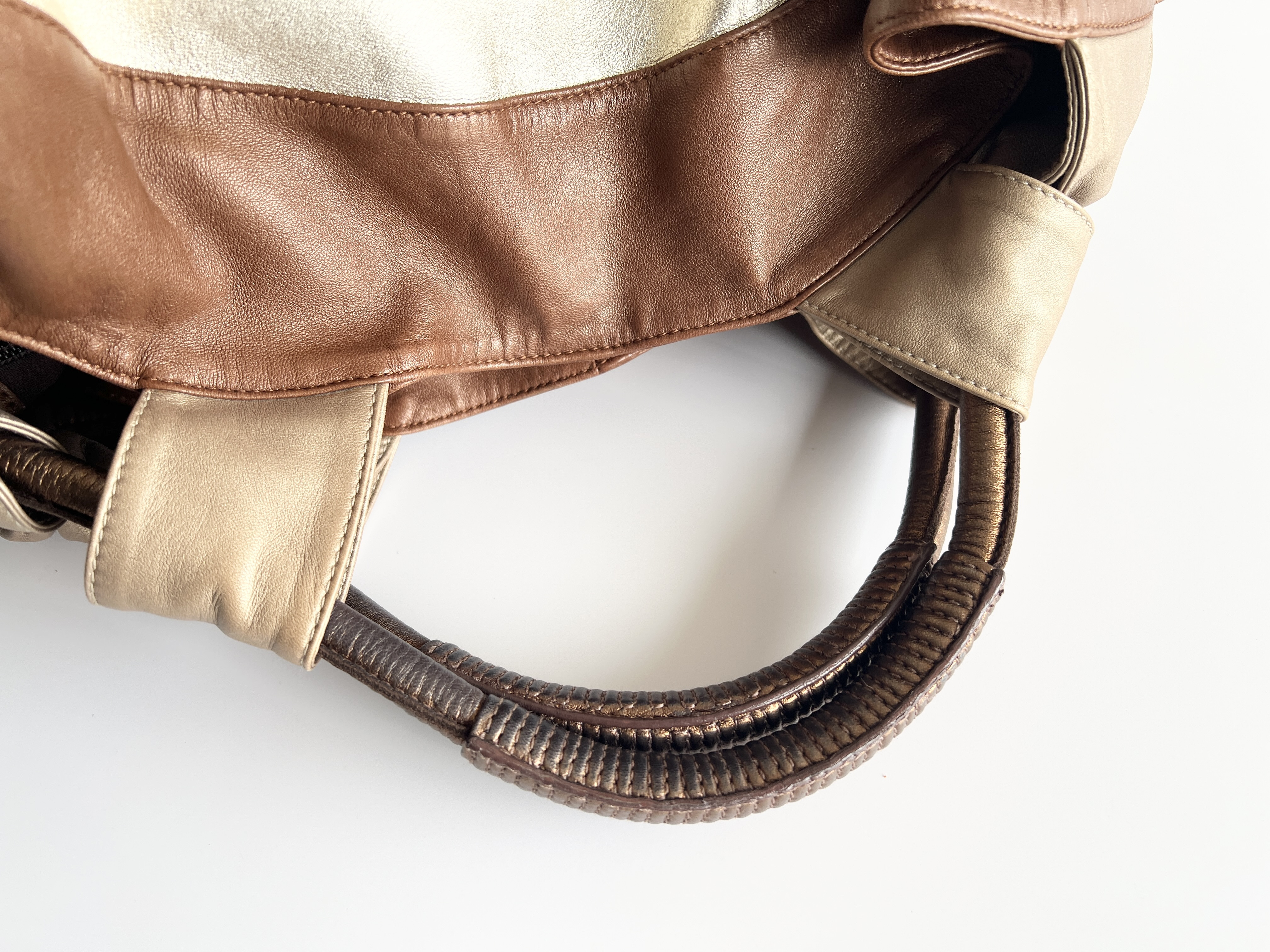 Nappa Aire Anagram Logo Handbag Tote Bag — view 3