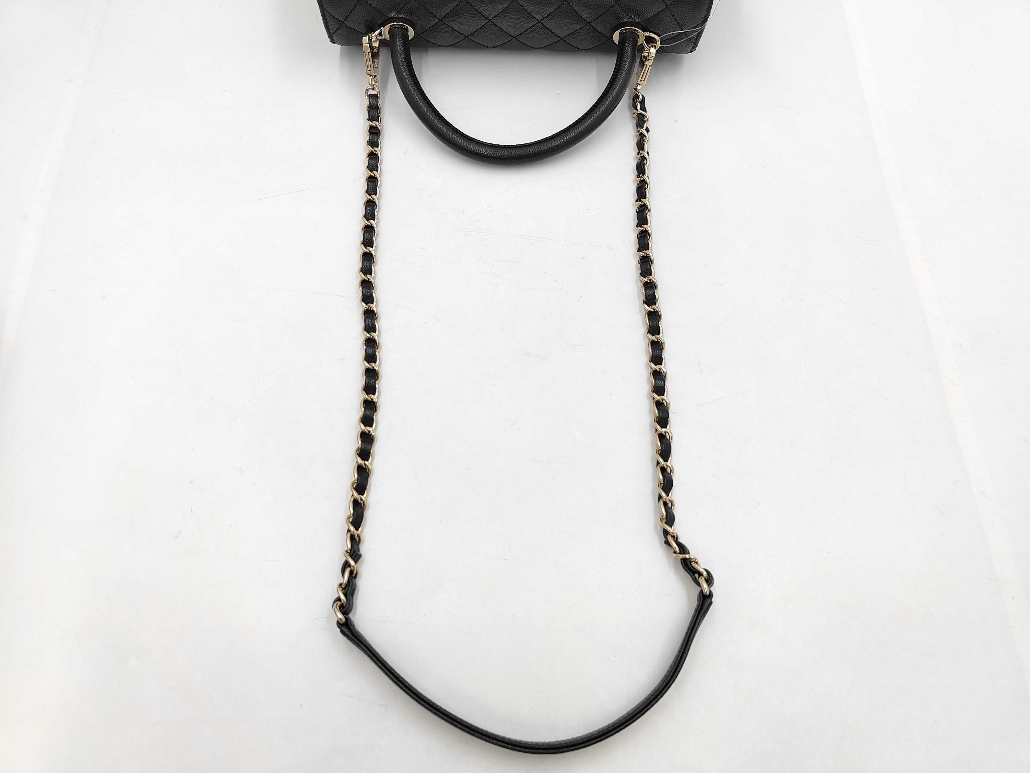 Caviar Skin Coco Handle Handbag — view 3