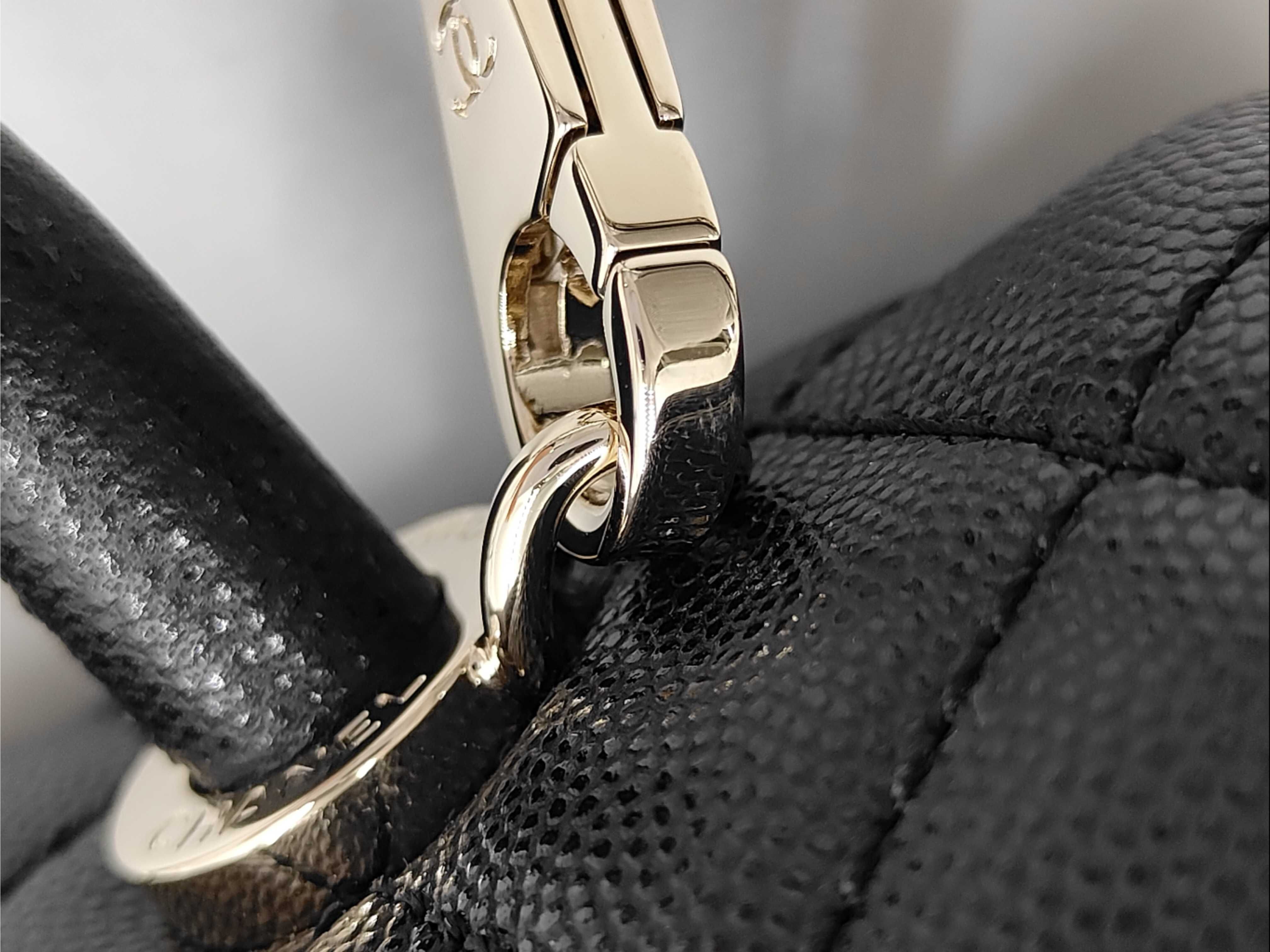 Caviar Skin Coco Handle Handbag — view 6