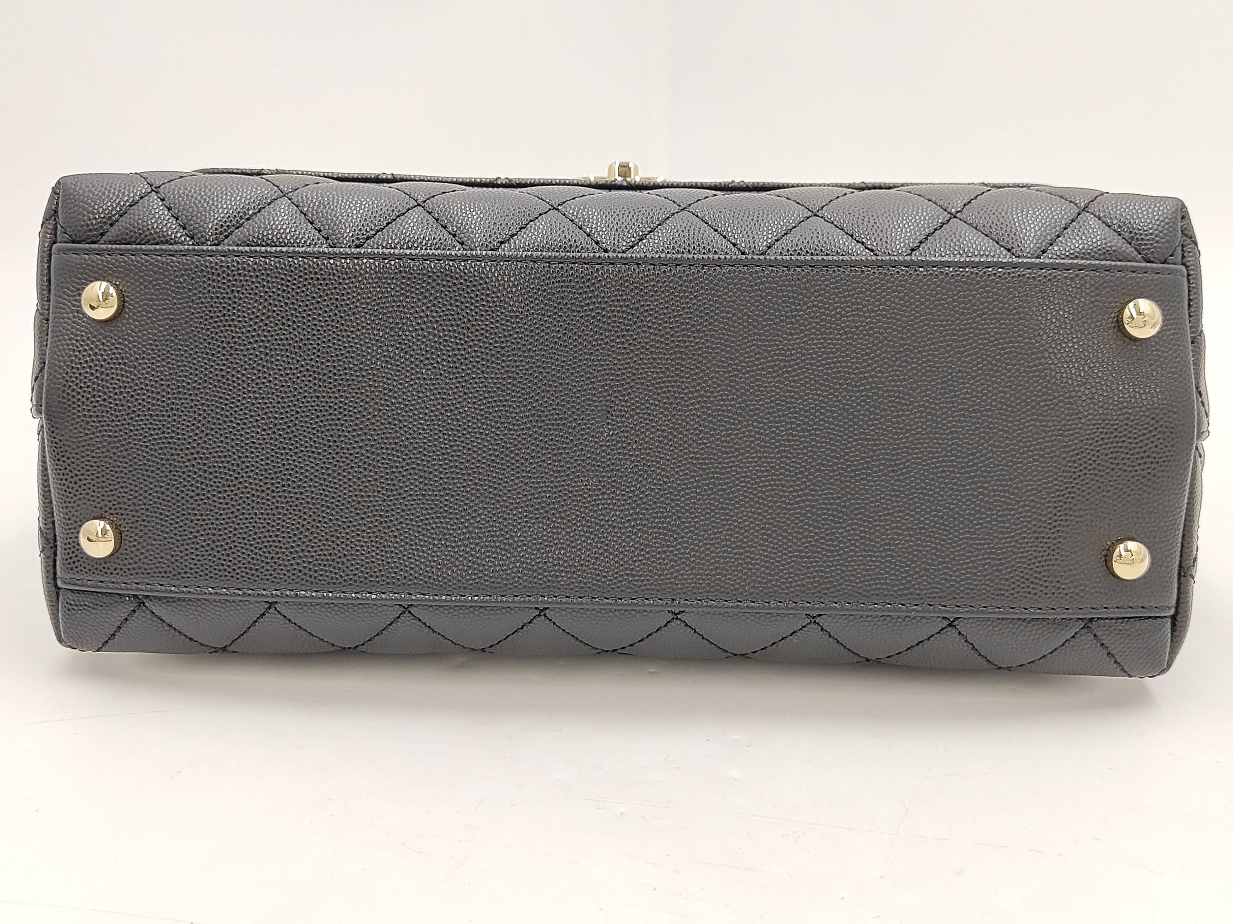 Caviar Skin Coco Handle Handbag — view 10