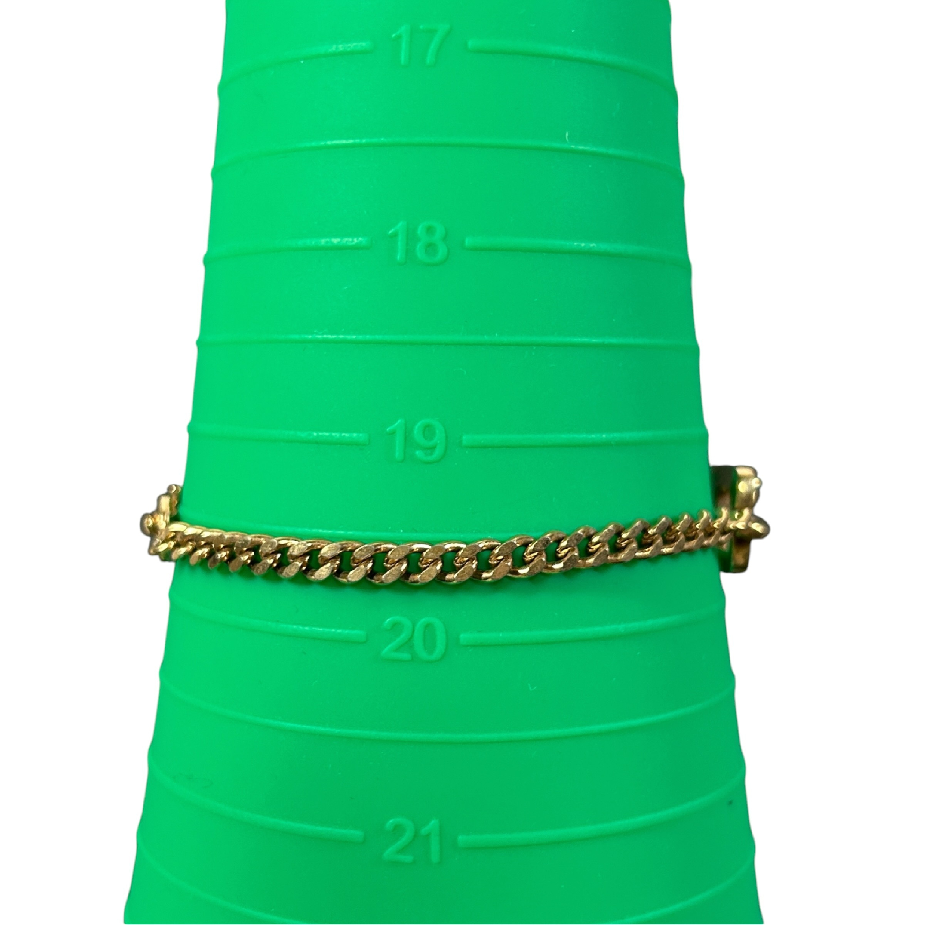 CD logo bracelet, curb chain, 20cm total length, gold-tone bangle/bracelet. — view 7