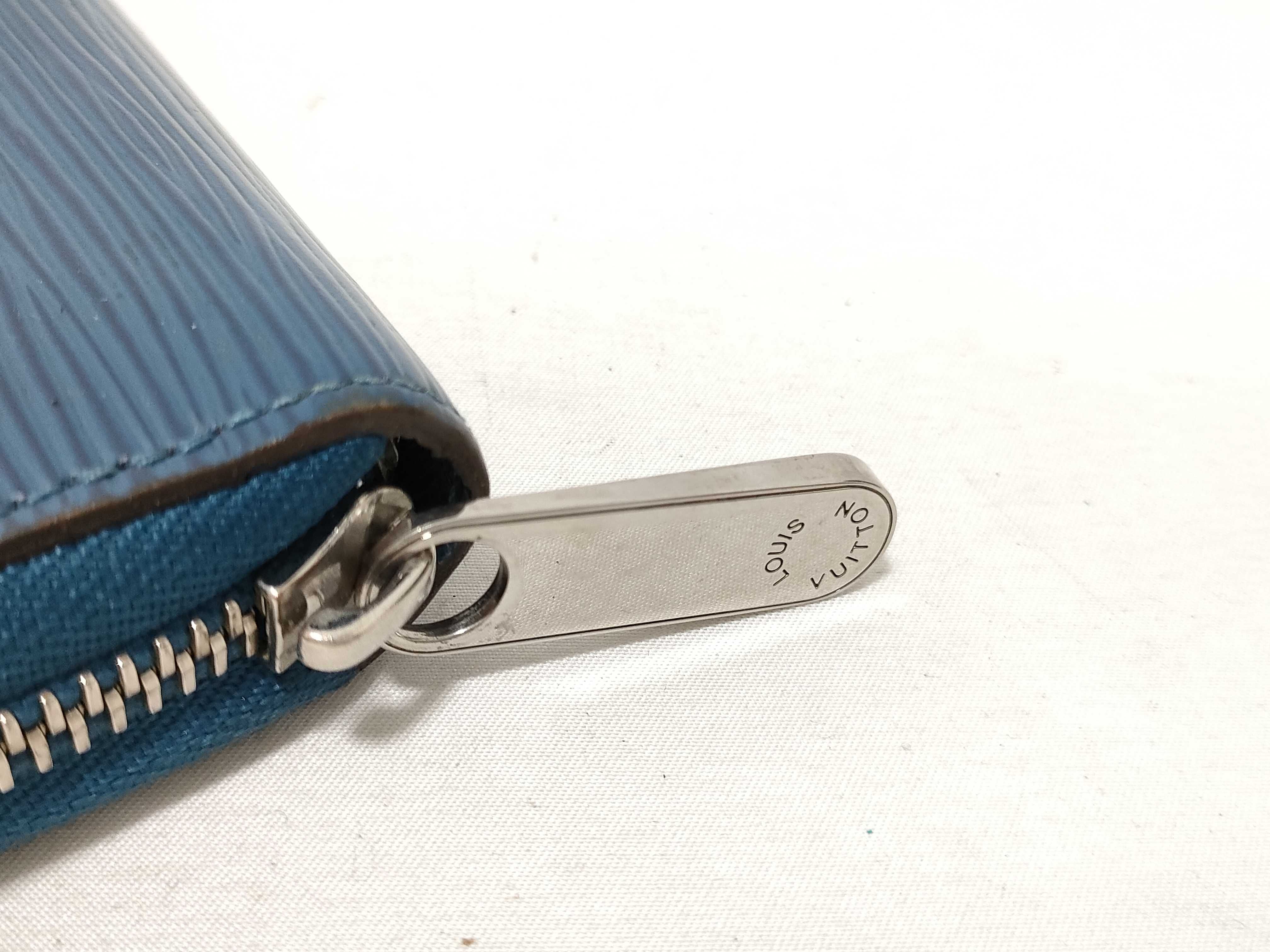 Epi Leather Round Zipper Long Wallet — view 7